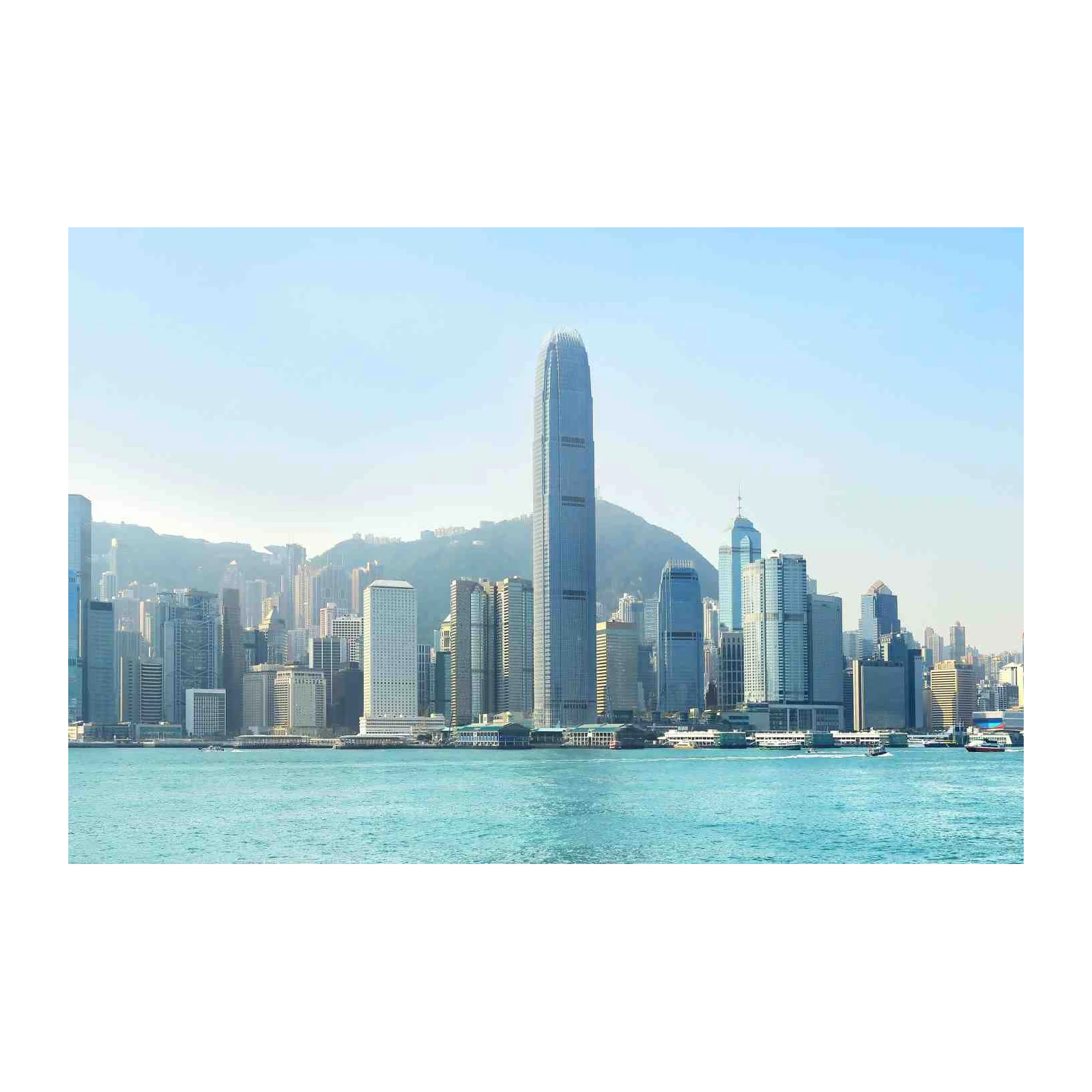 Hong Kong Skyline Modern Cityscape Wall Art