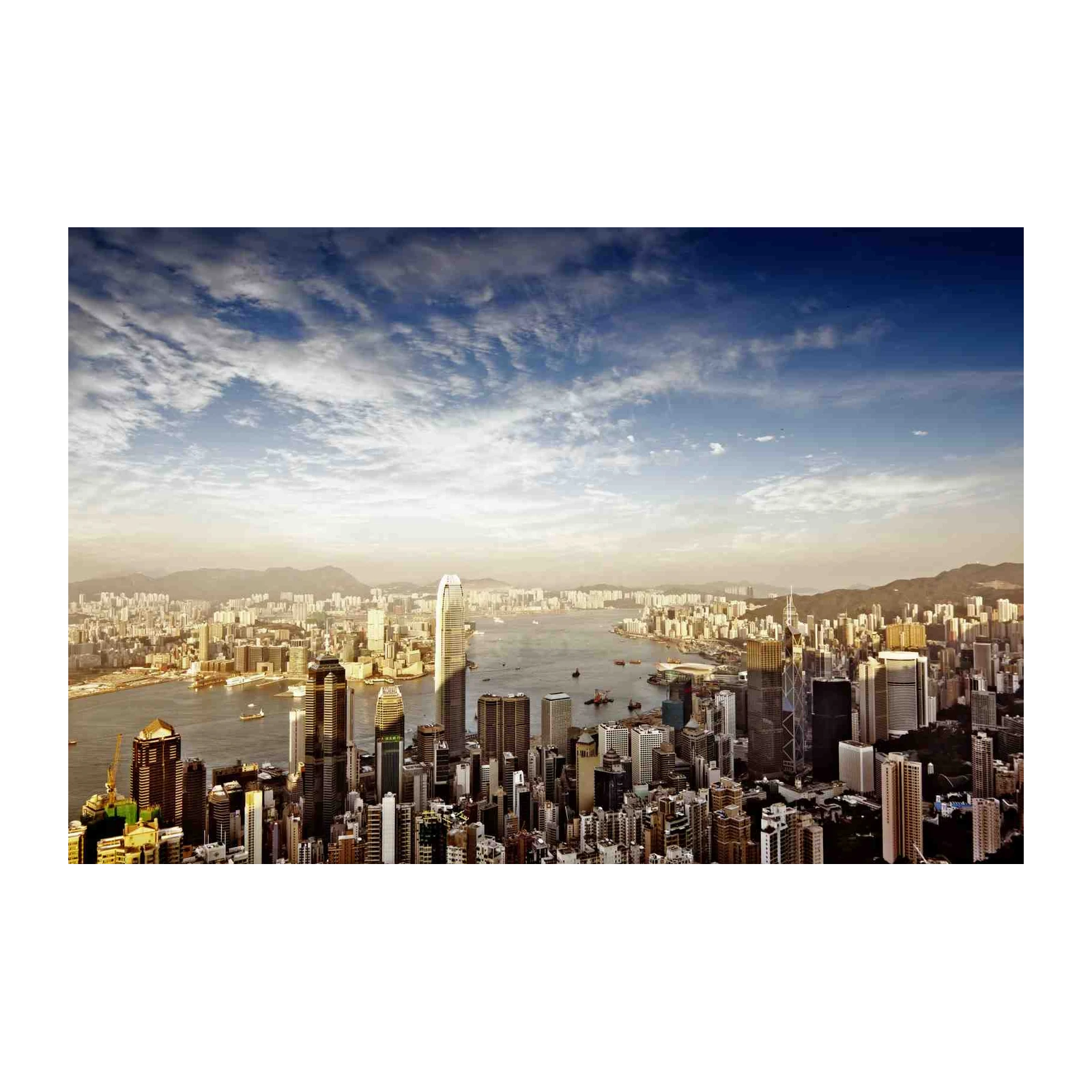 Hong Kong Skyline Cityscape Wall Art