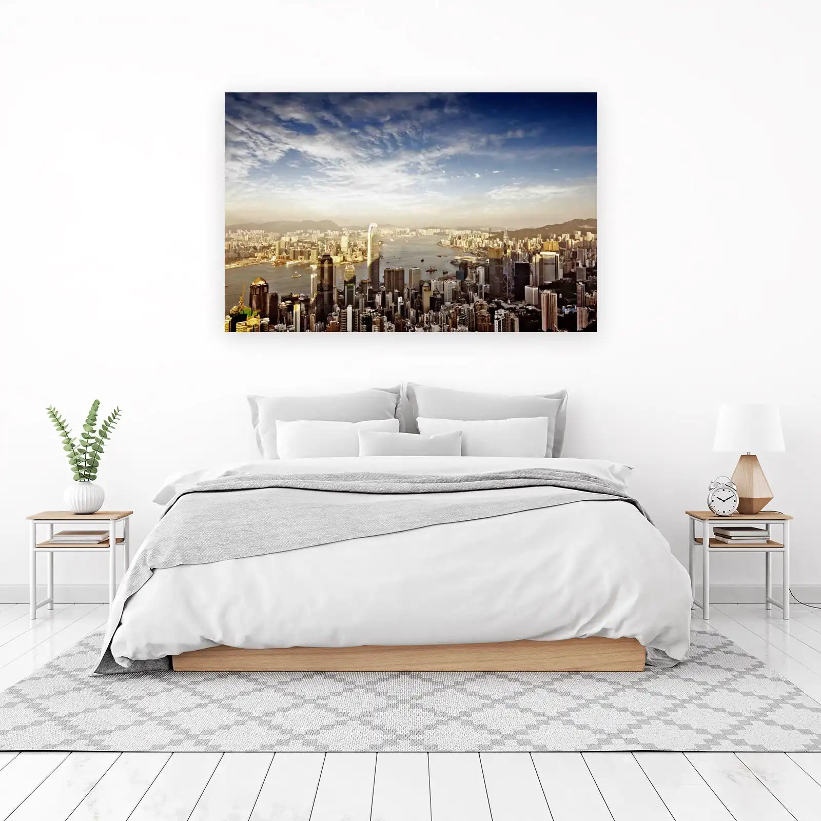 Hong Kong Skyline Cityscape Wall Art