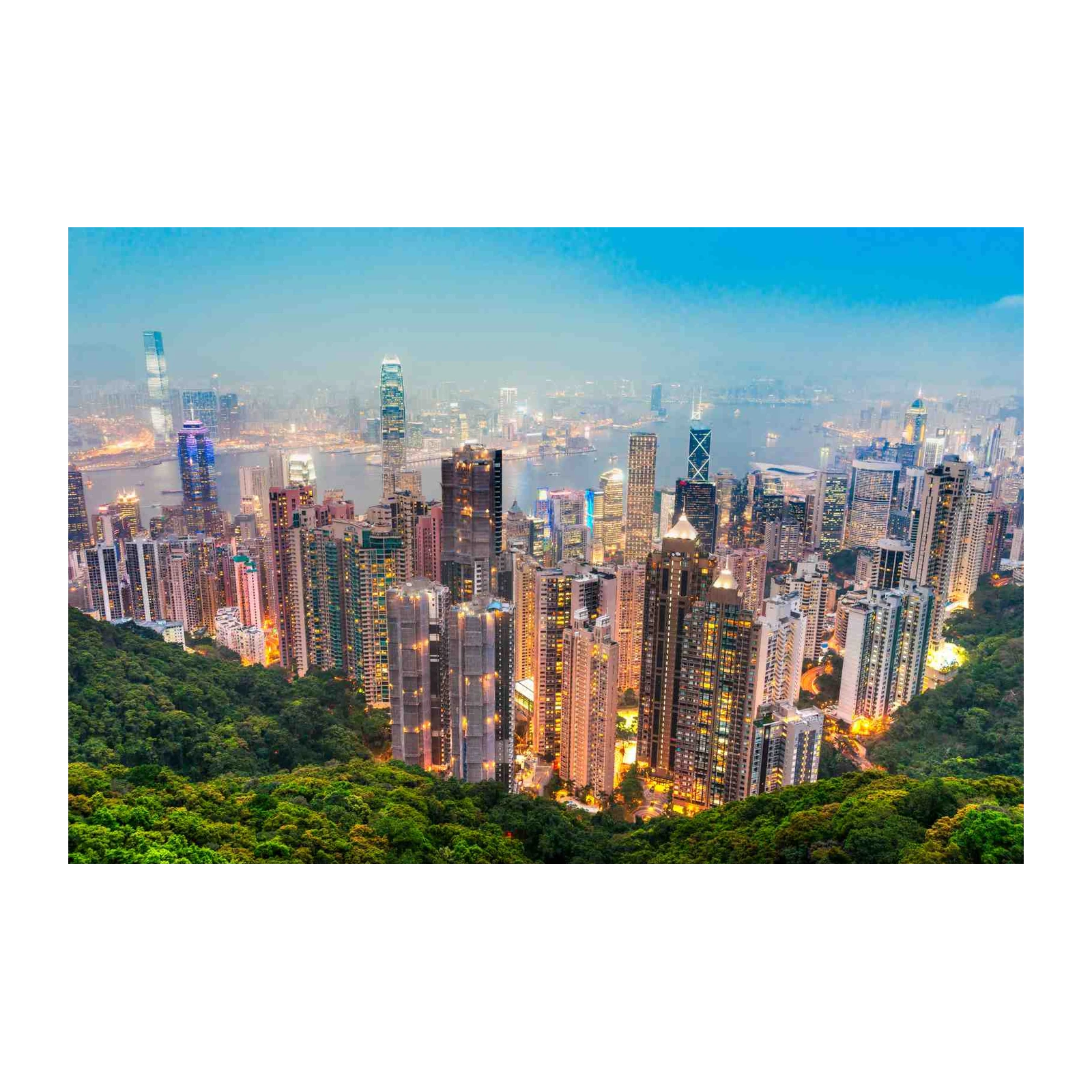 Hong Kong Skyline Cityscape Wall Art