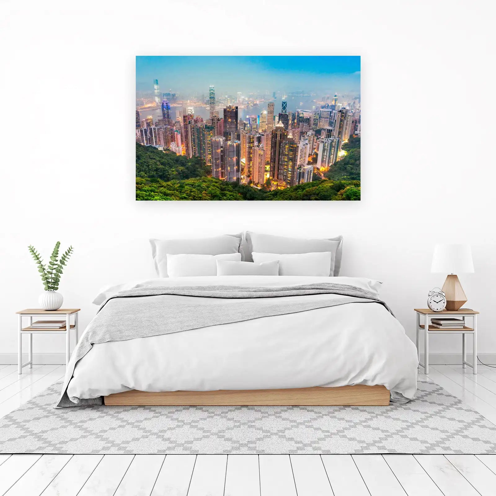 Hong Kong Skyline Cityscape Wall Art