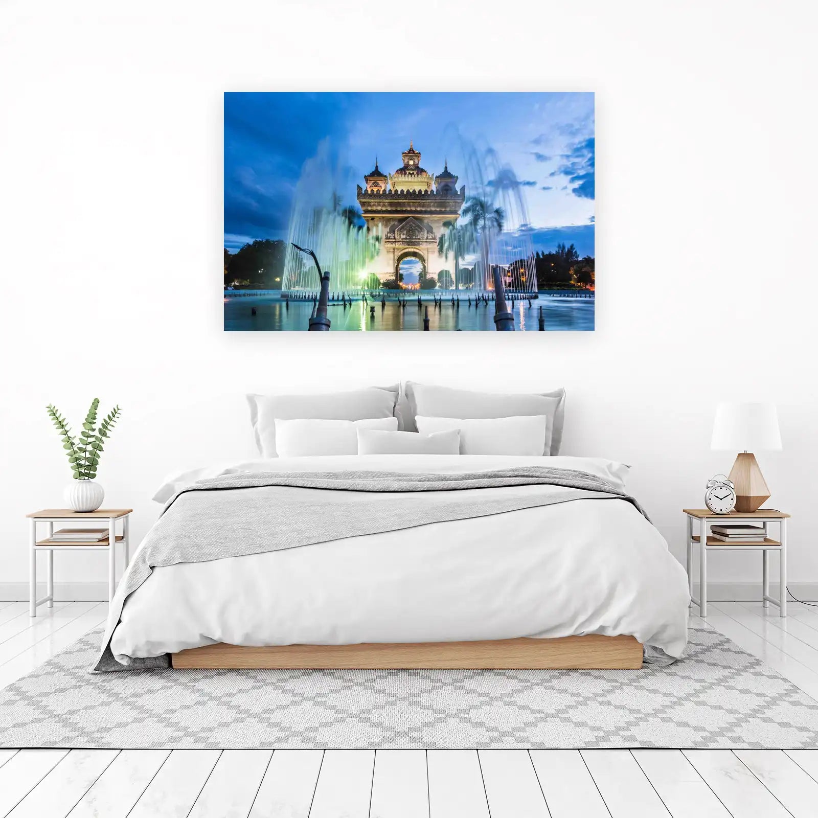 Patuxai Landmark Fountain Laos Wall Art