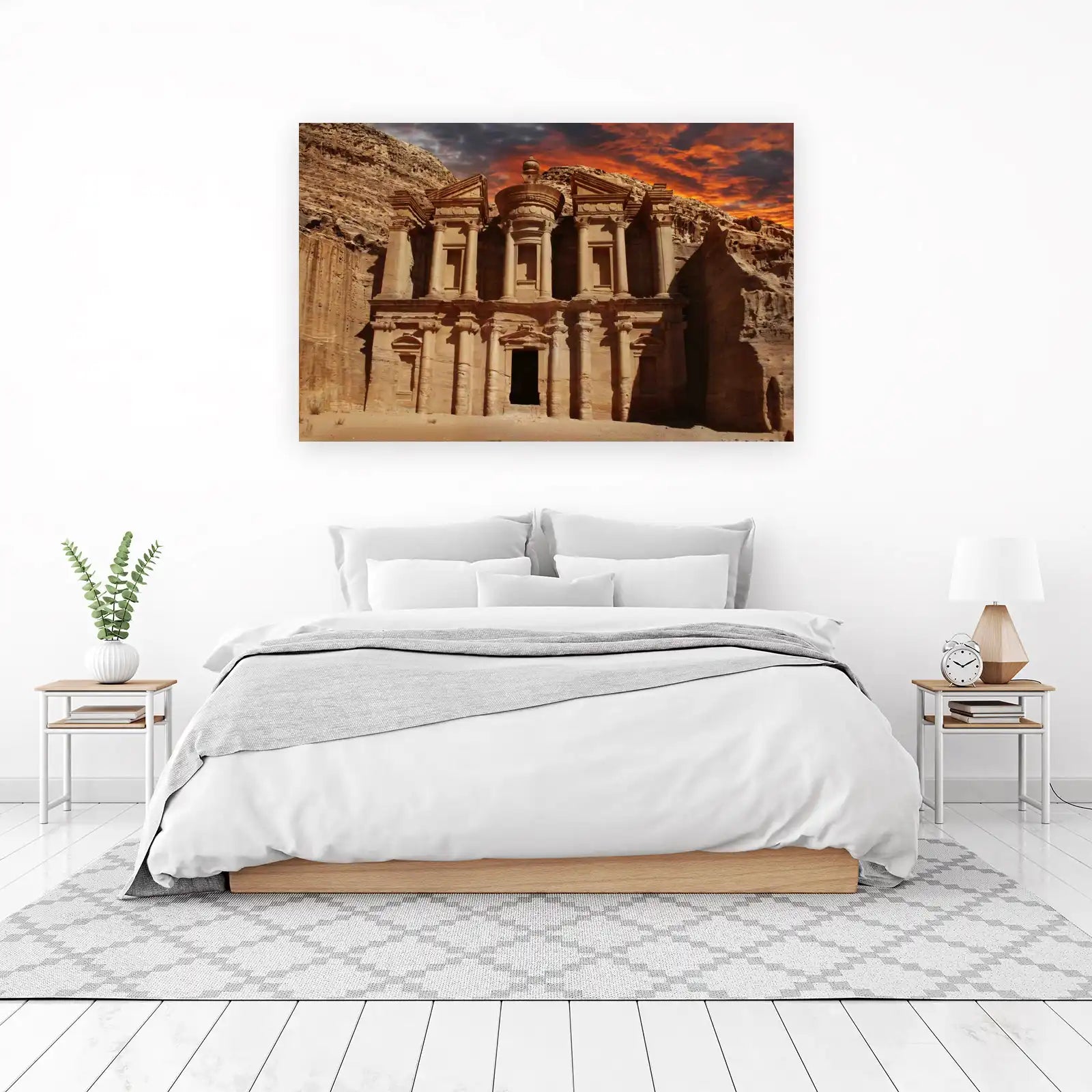 Petra Monastery Sunset Wall Art