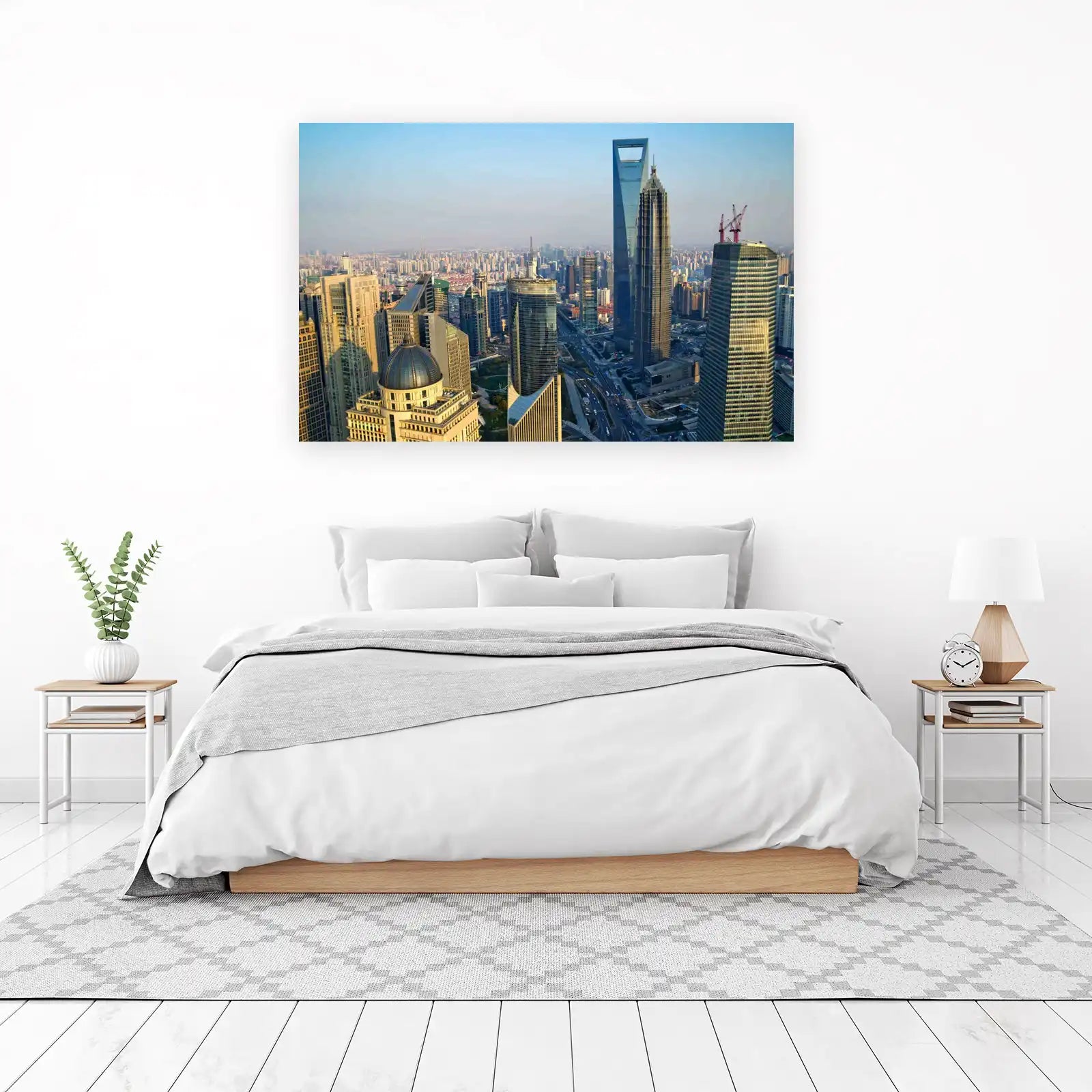 Modern City Skyline Wall Art