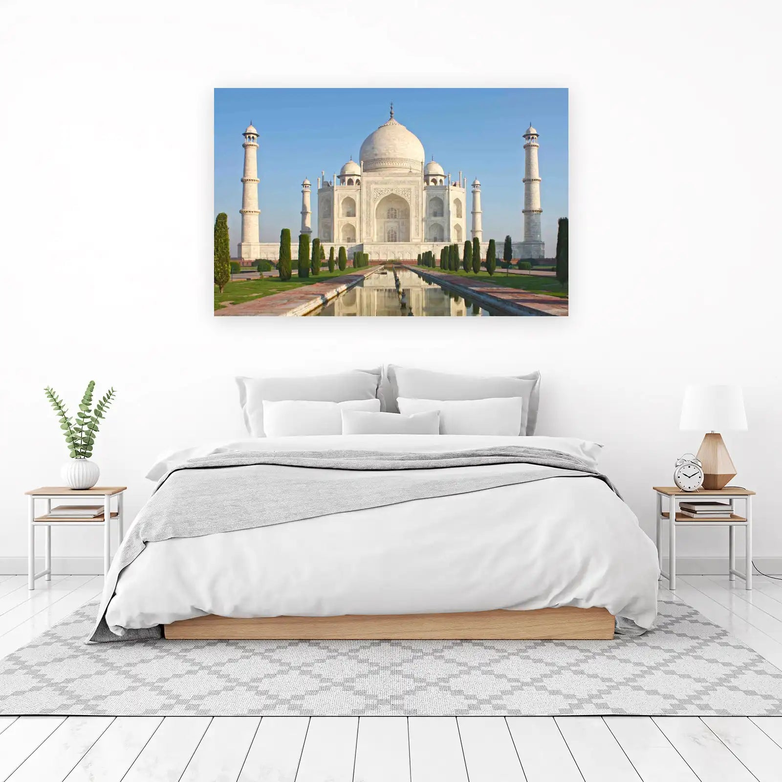 Majestic Taj Mahal Landscape Wall Art