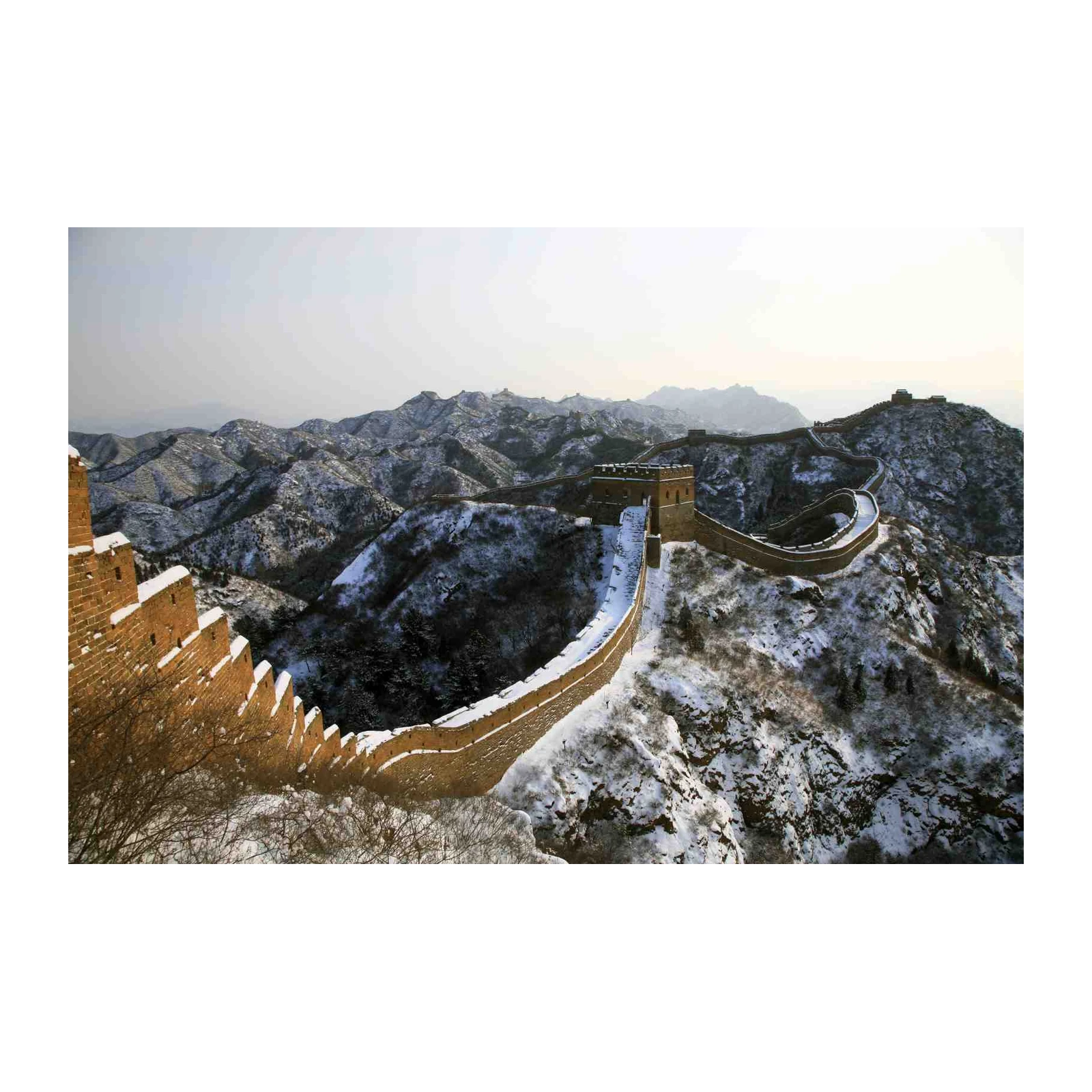 Great Wall of China Snowscape Wall Art