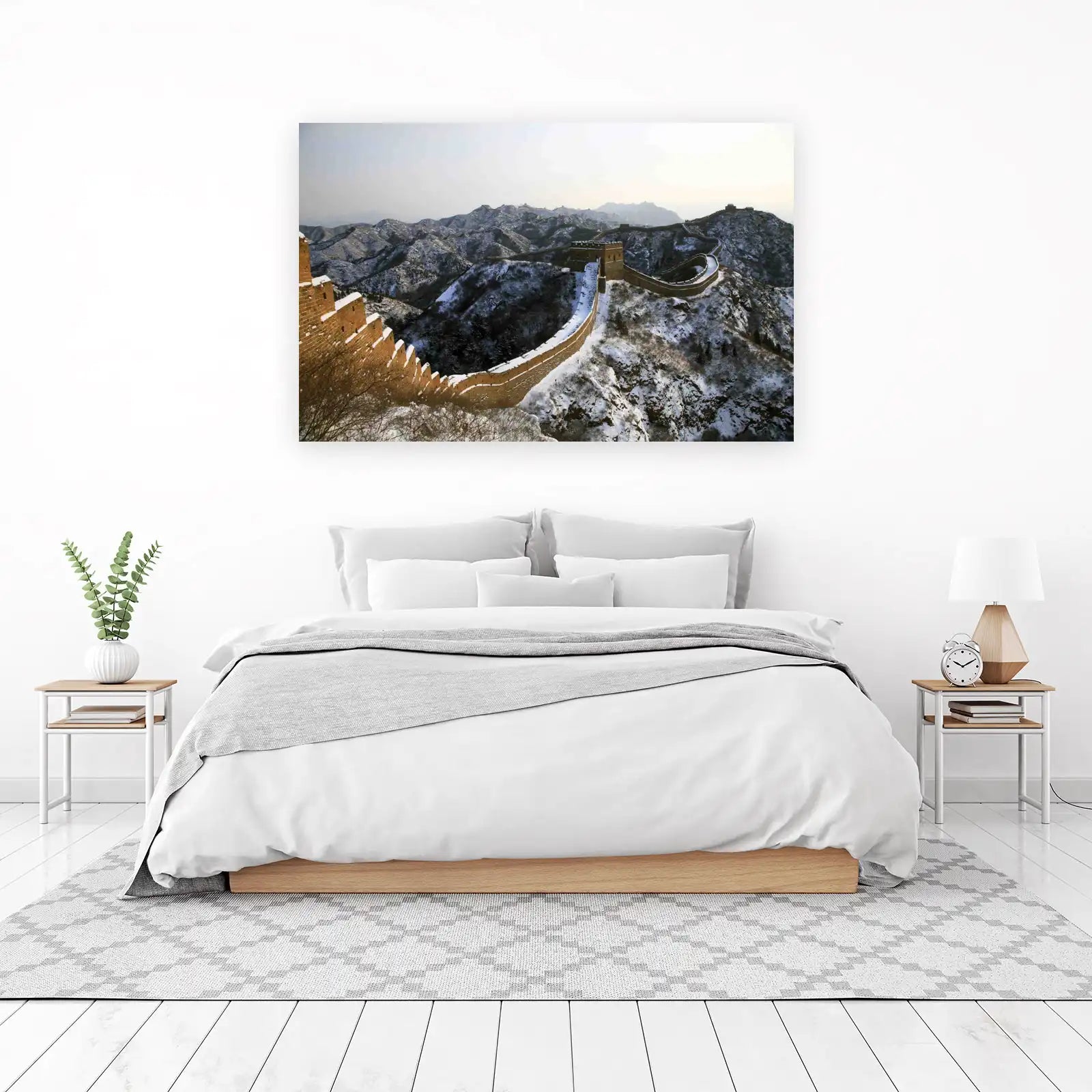 Great Wall of China Snowscape Wall Art