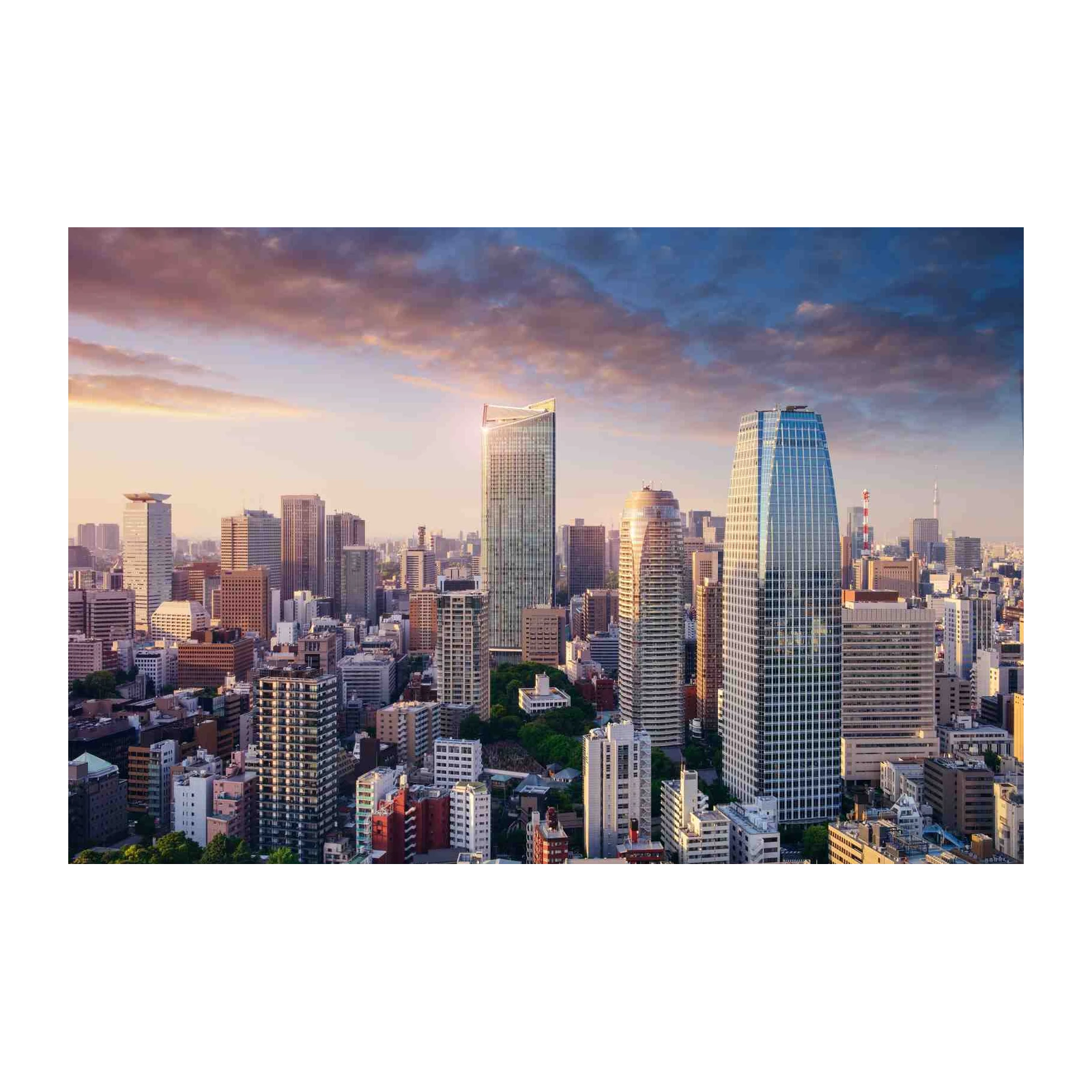 Tokyo Skyline Sunset Cityscape Wall Art