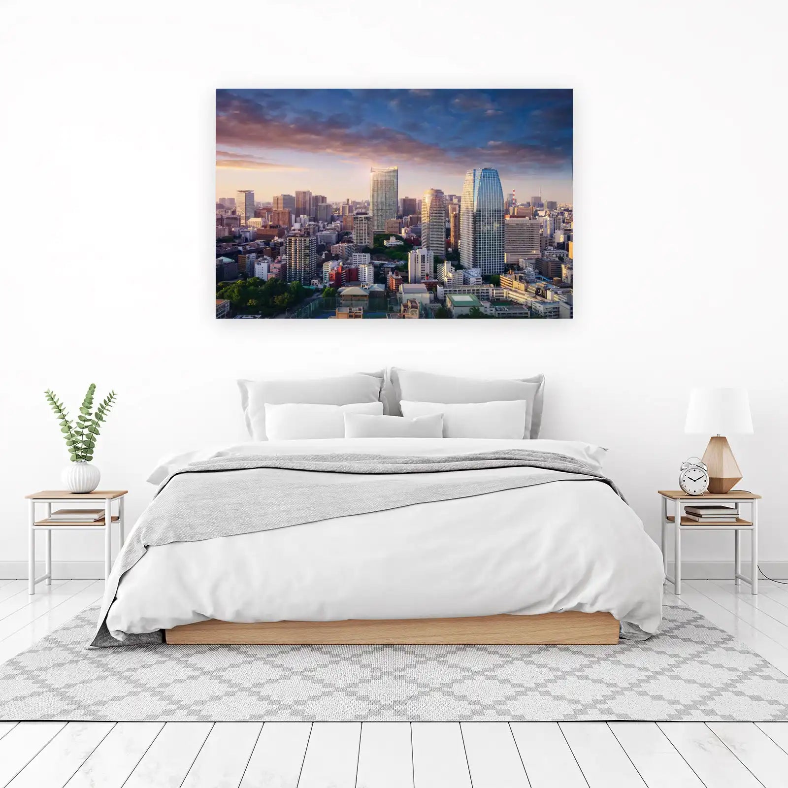 Tokyo Skyline Sunset Cityscape Wall Art