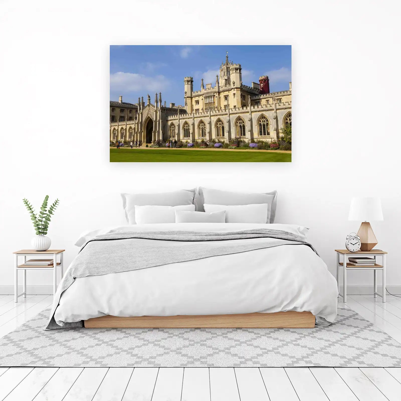 Historic Cambridge College Gothic Archway Wall Art