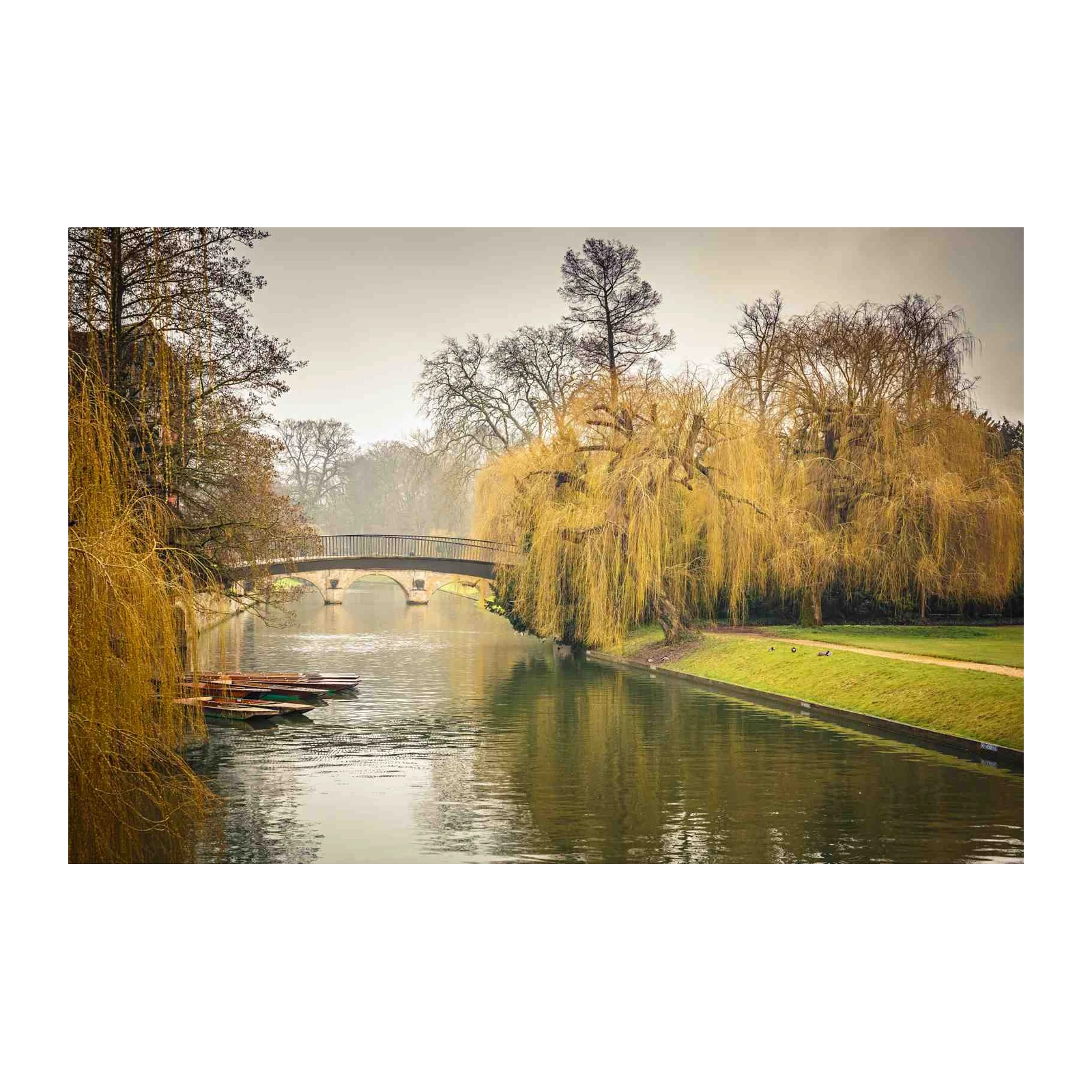 Serene Bridge & Willow Tree Wall Art