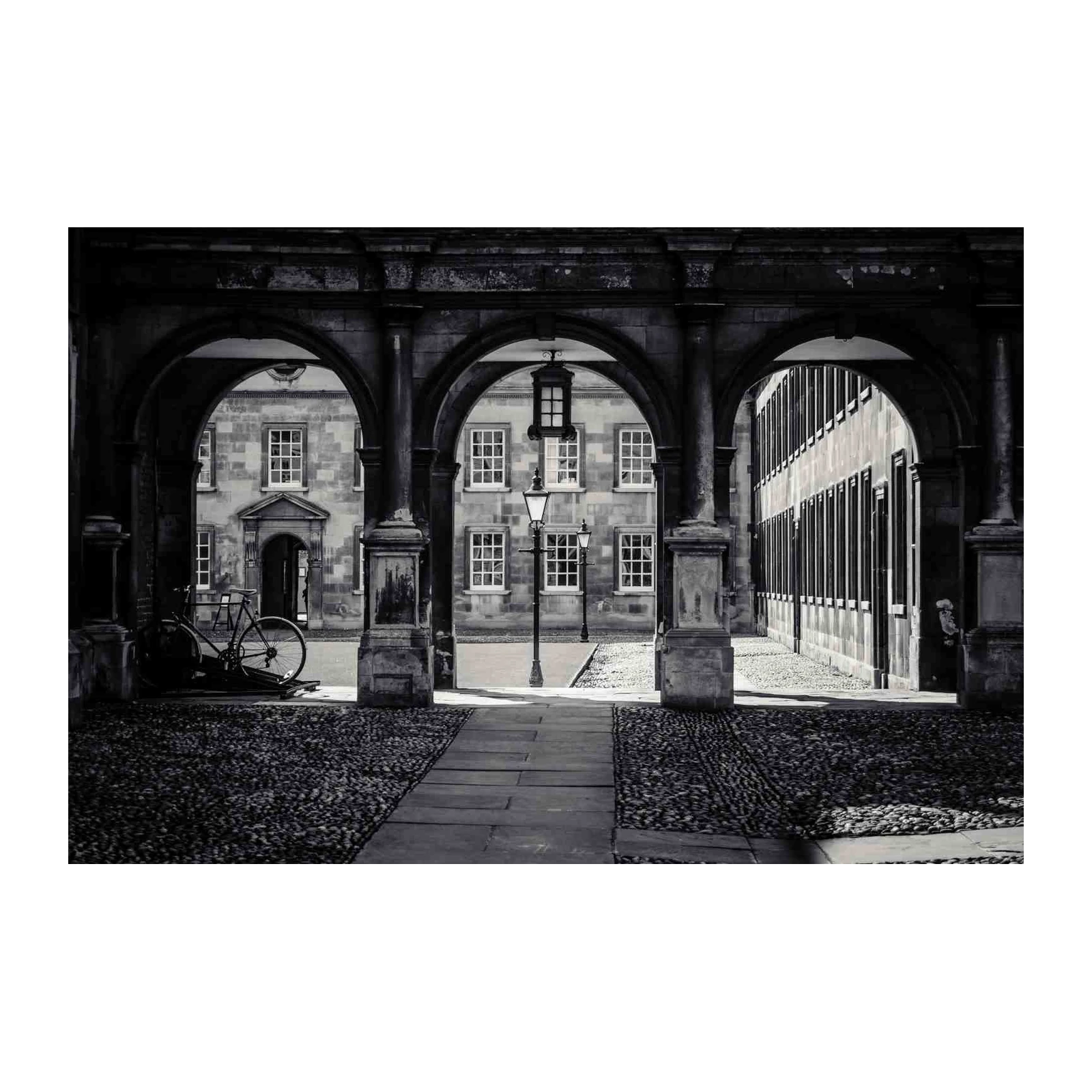 Vintage Architecture Archway Bicycle Wall Art