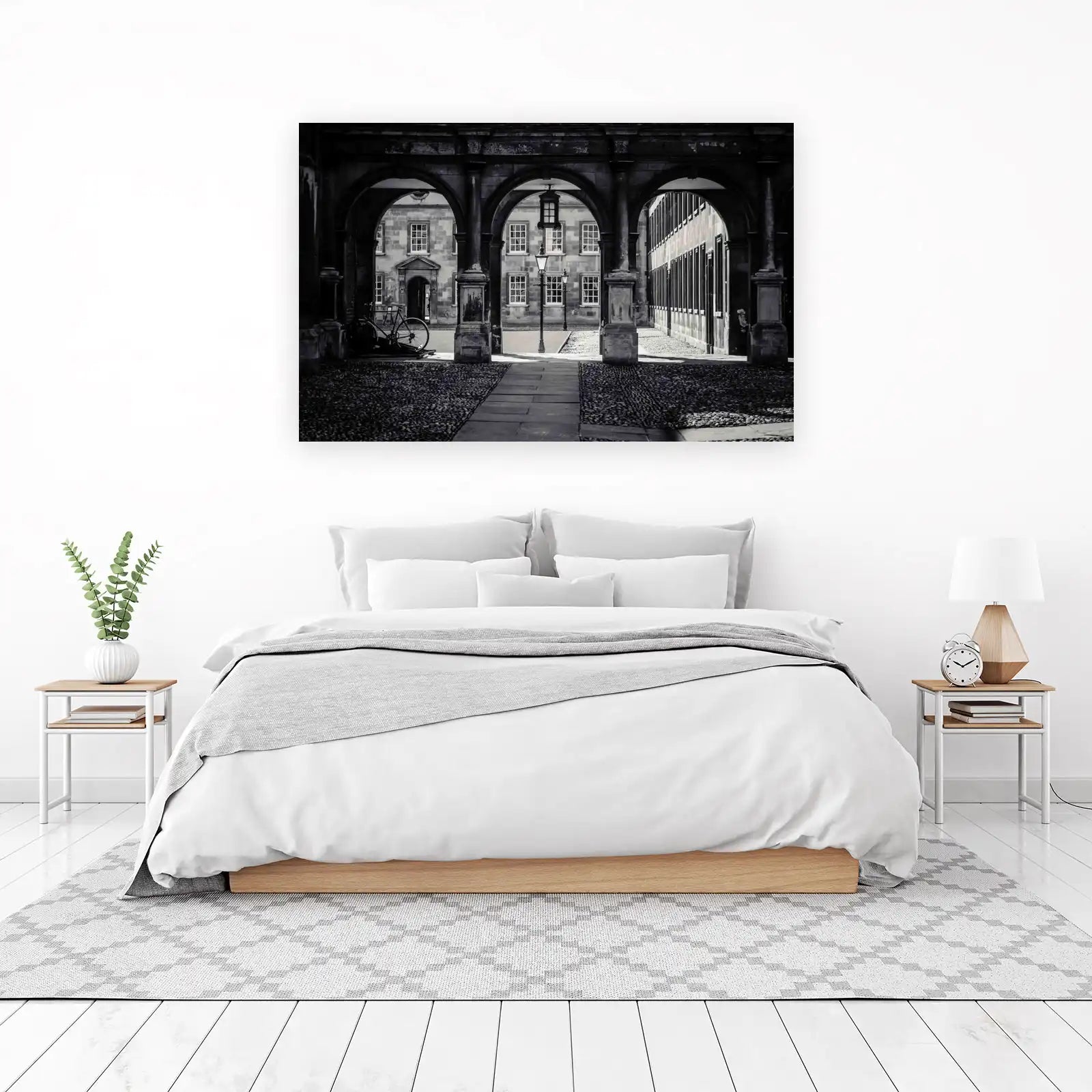 Vintage Architecture Archway Bicycle Wall Art