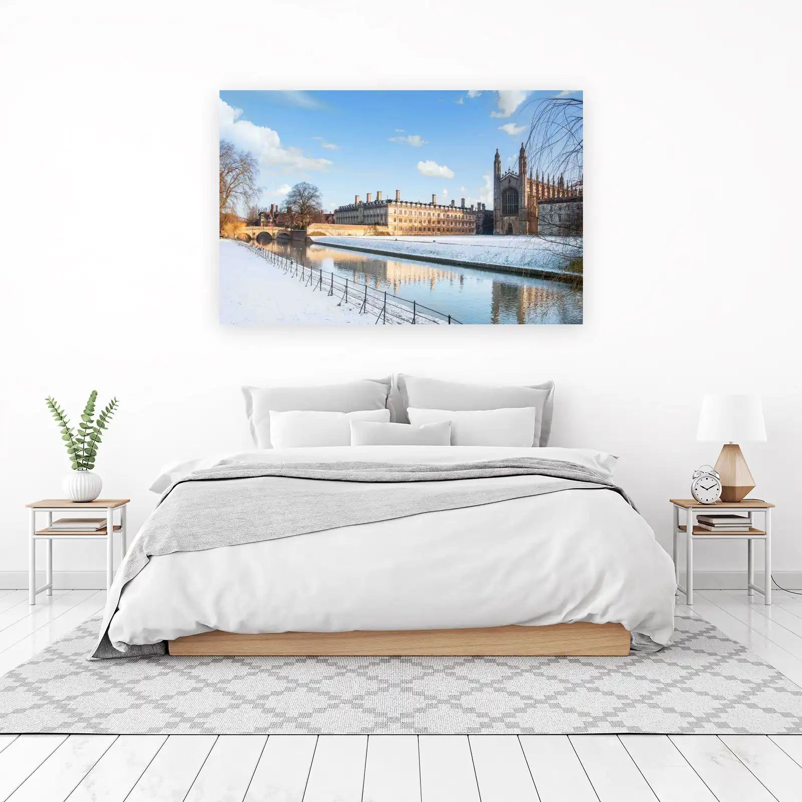 King's College Winter Serenity Wall Art