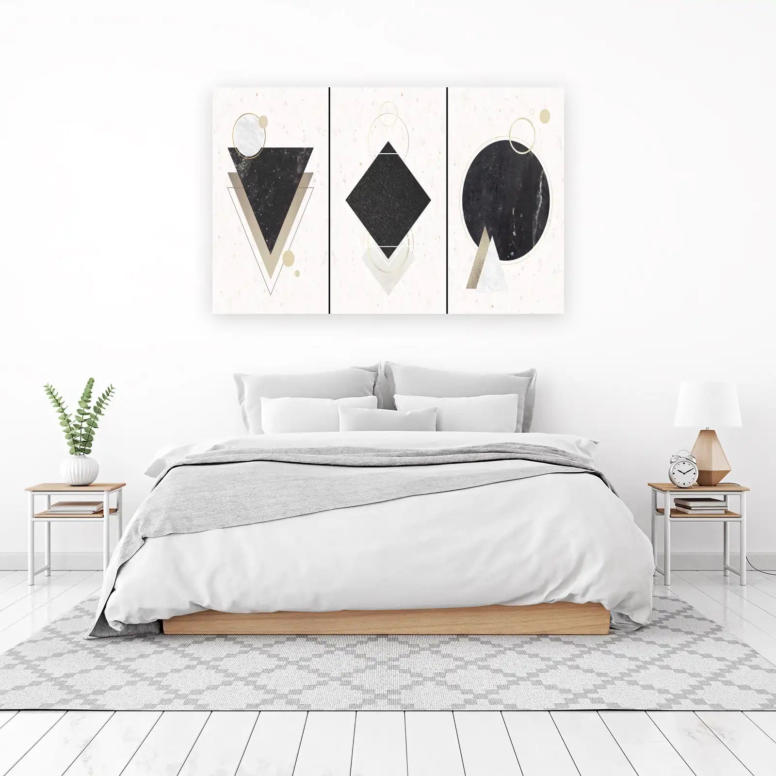 Modern Geometric Abstract Wall Art Set