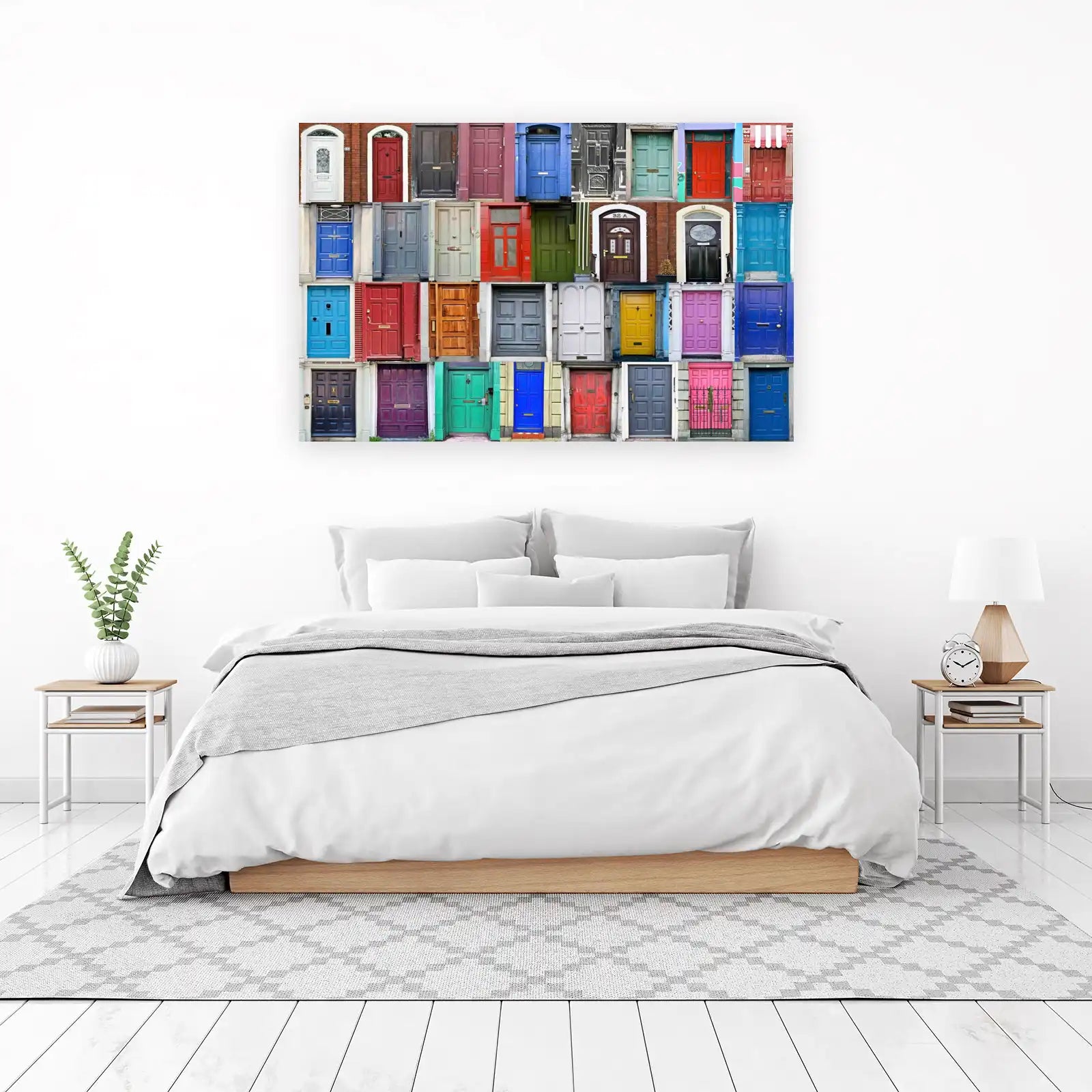 Colorful Doors Collage Wall Art