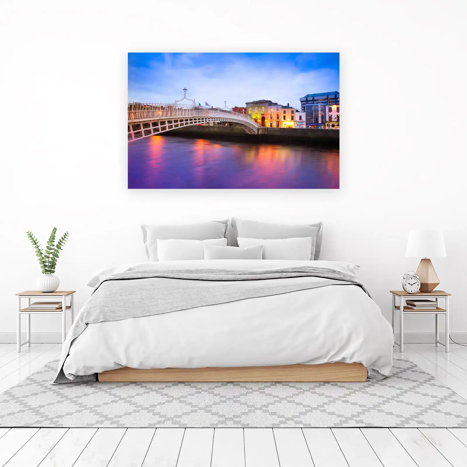 Dublin Ha'penny Bridge Dusk Wall Art