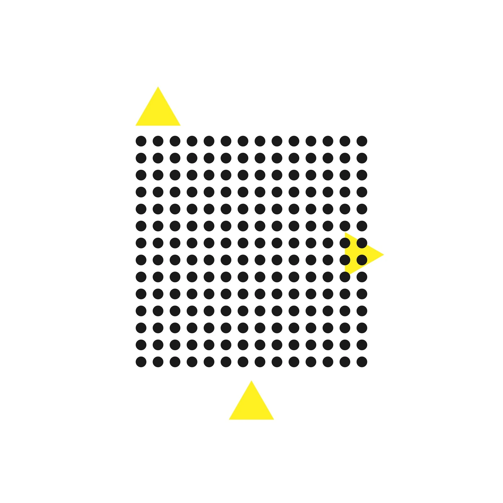 Modern Geometric Dot & Triangle Wall Art