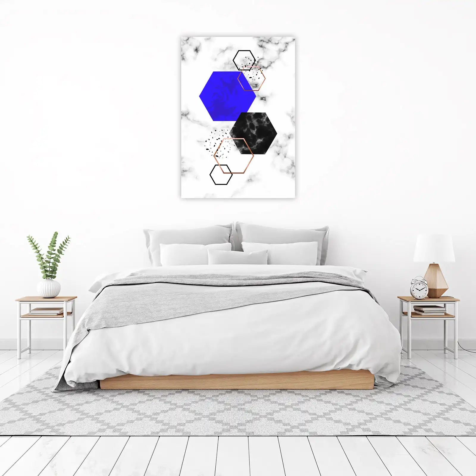 Abstract Hexagon Art Wall Art