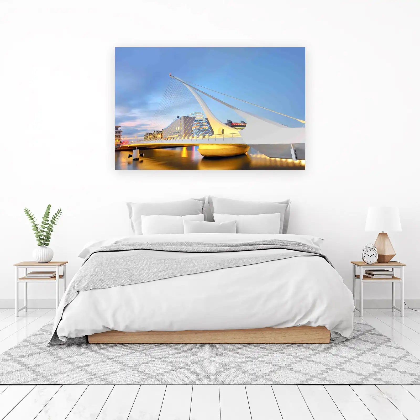 Modern Bridge Skyline Wall Art