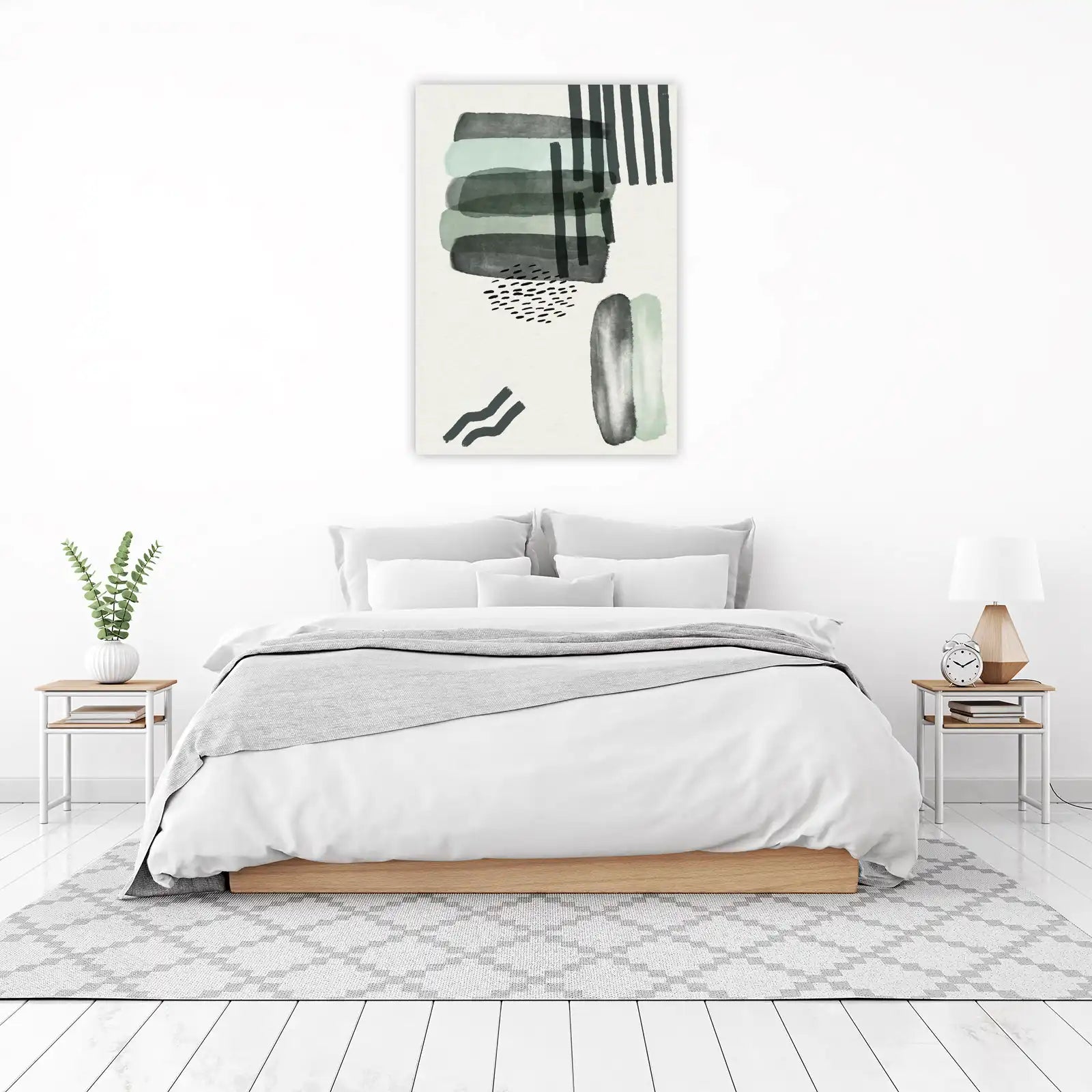 Abstract Strokes & Stripes Wall Art
