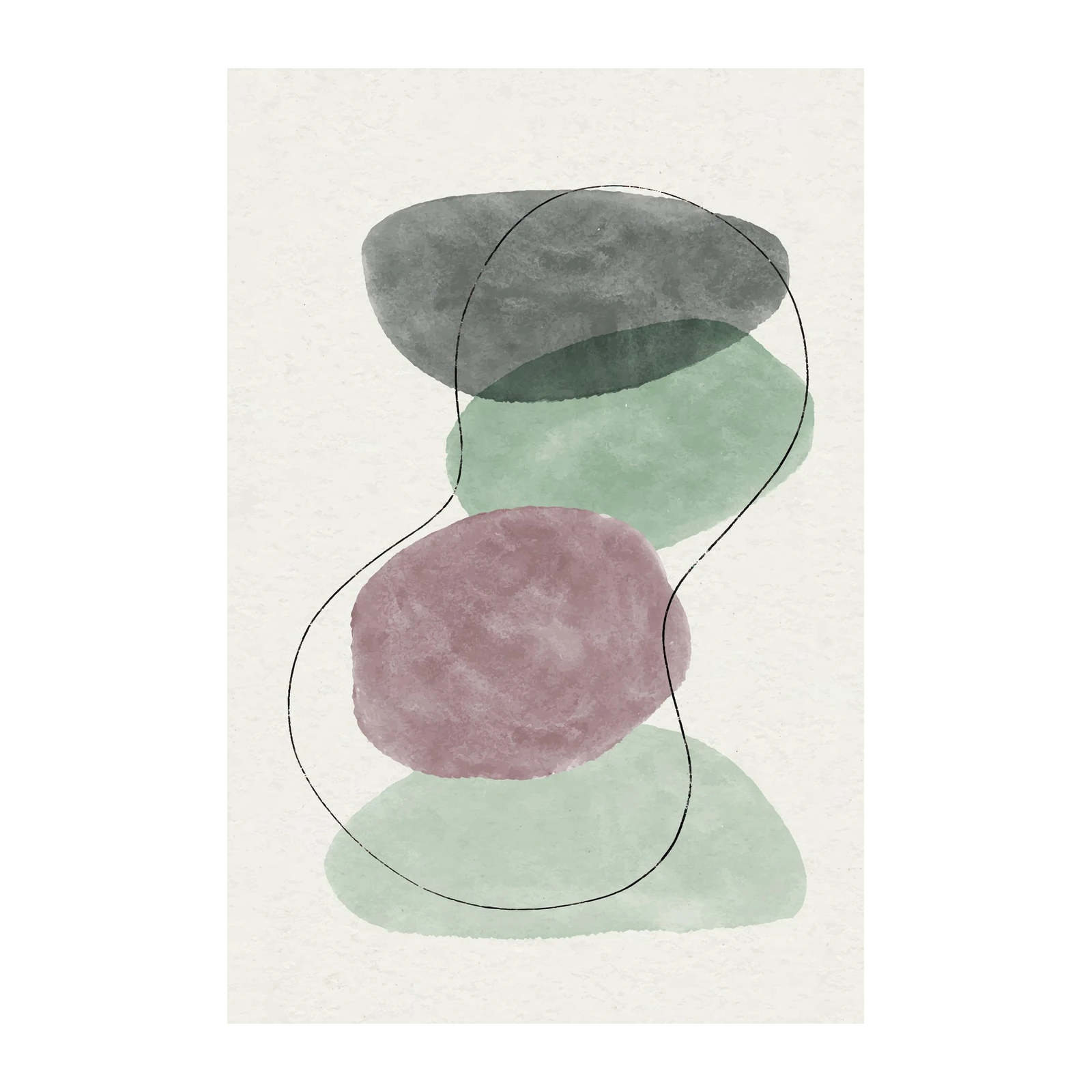 Organic Abstract Boho Art Wall Art