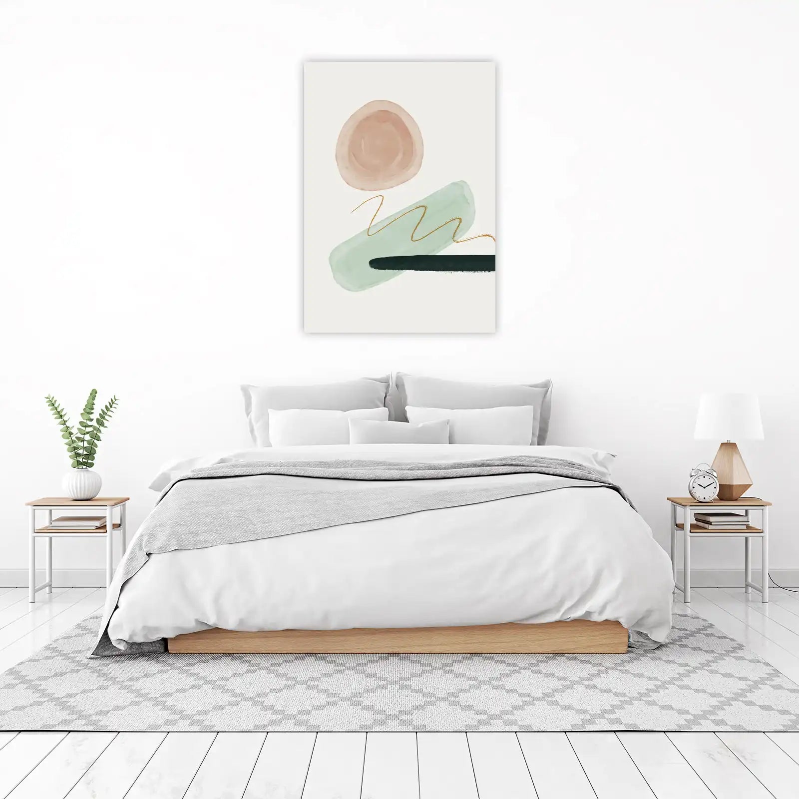 Boho Abstract Shapes Wall Art Wall Art