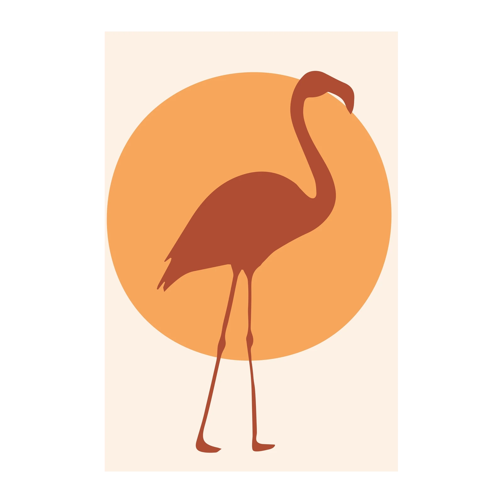 Bohemian Flamingo Silhouette Wall Art