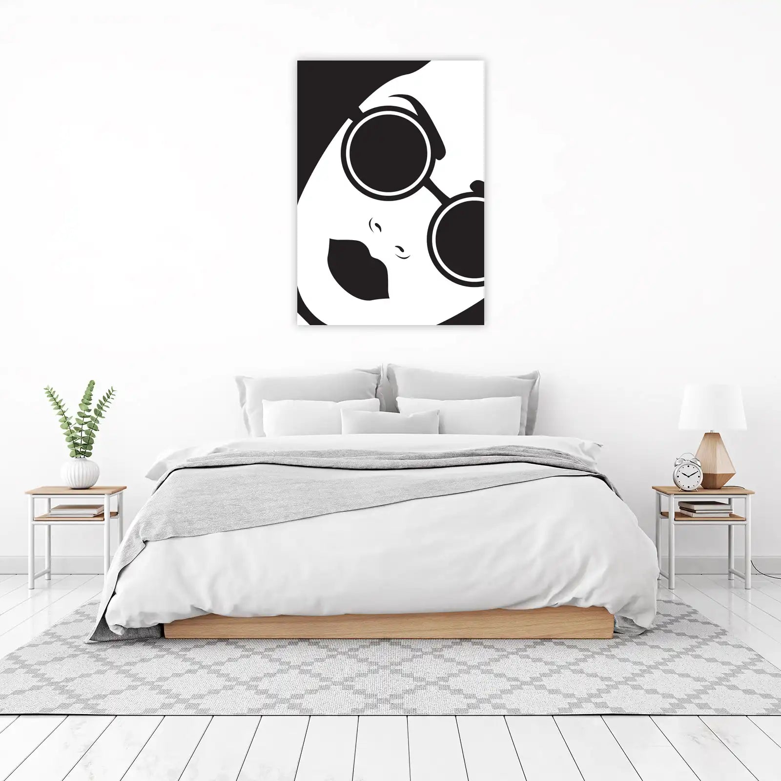 Bold Abstract Face Sunglasses Wall Art