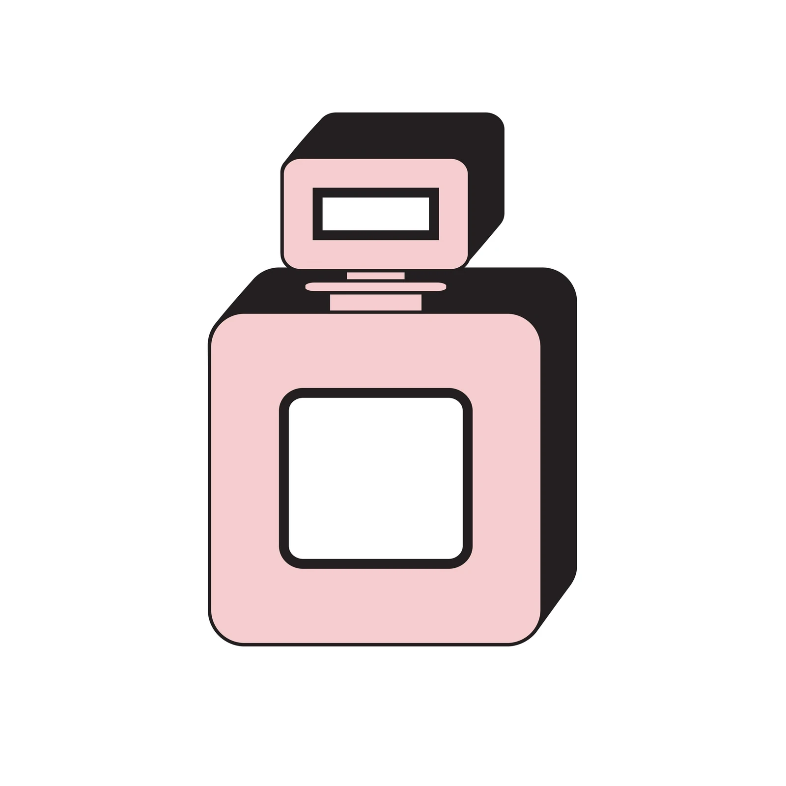 Chic Perfume Bottle Minimalist Wall Art