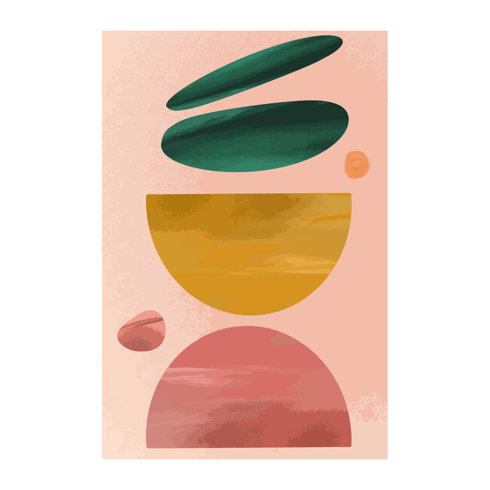 Boho Abstract Mid-Century Modern Wall Art