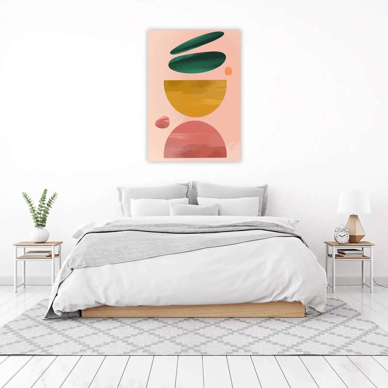 Boho Abstract Mid-Century Modern Wall Art