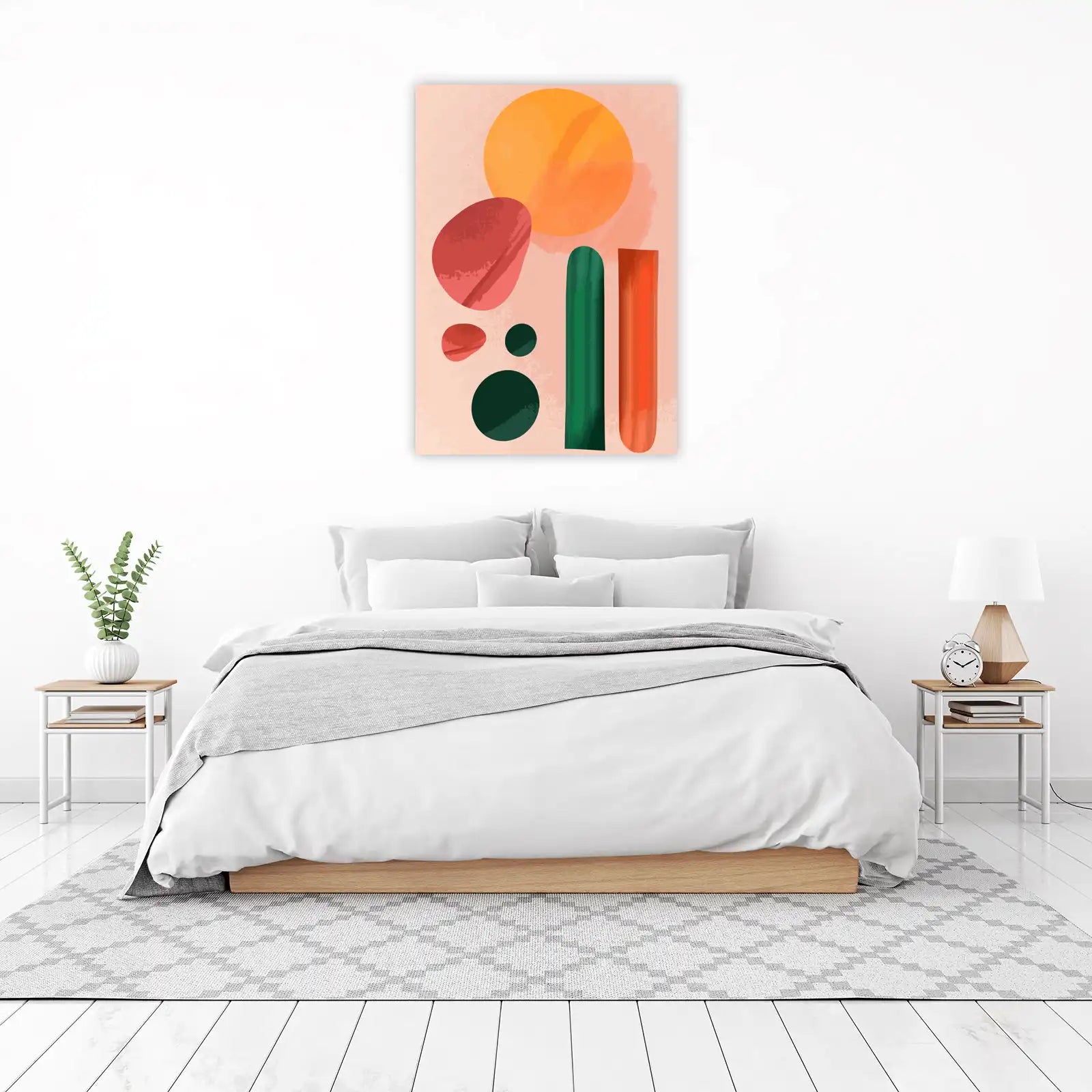 Abstract Mid-Century Modern Geometric Wall Art