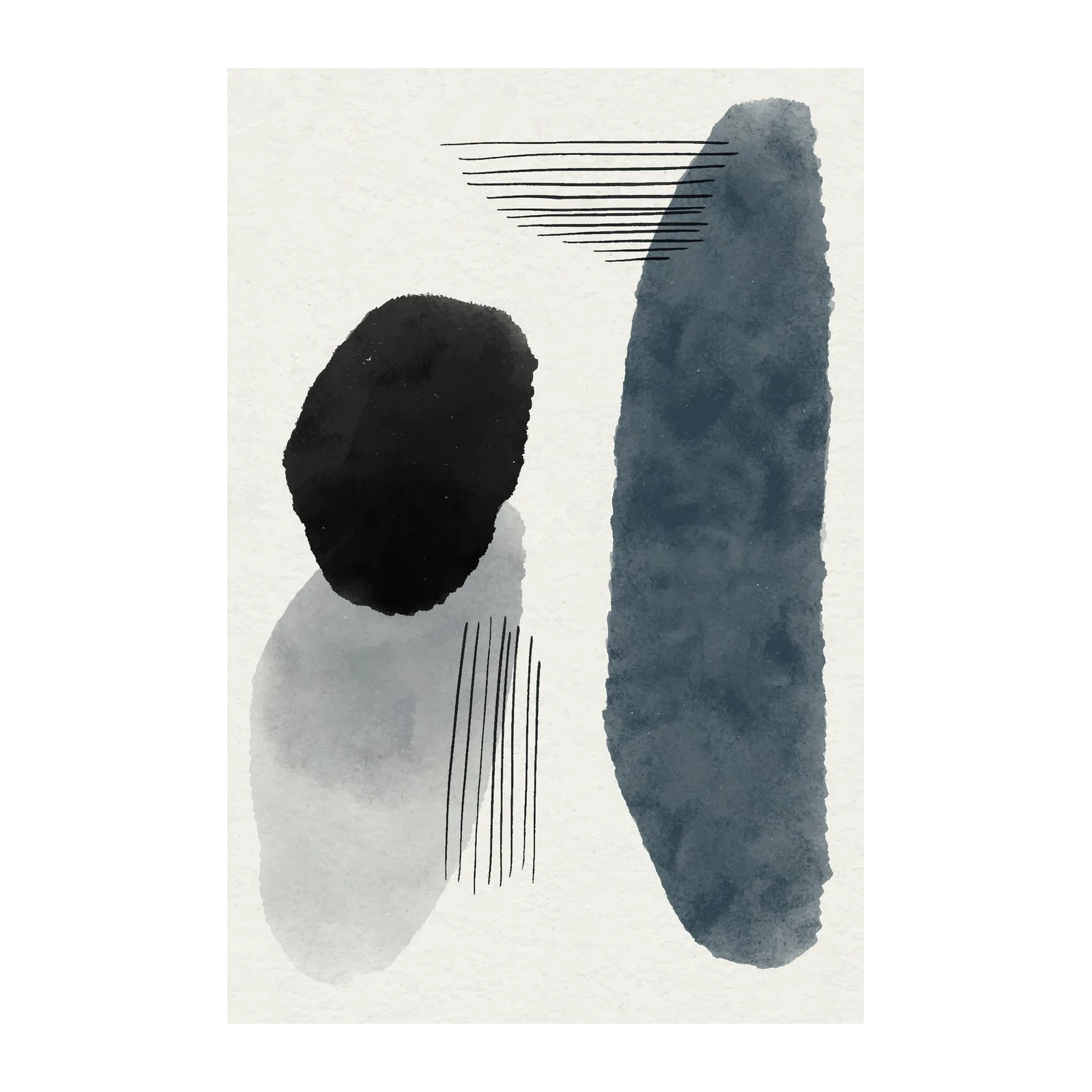 Modern Abstract Shapes Wall Art