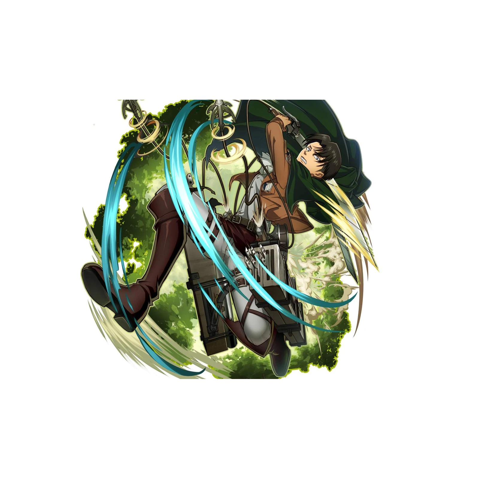 Levi Ackerman Action Attack on Titan Wall Art