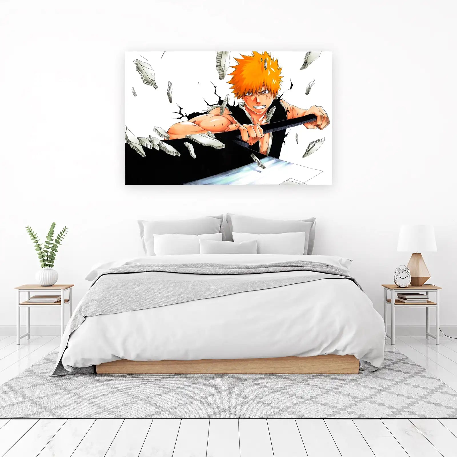 Ichigo Kurosaki Fierce Battle Wall Art
