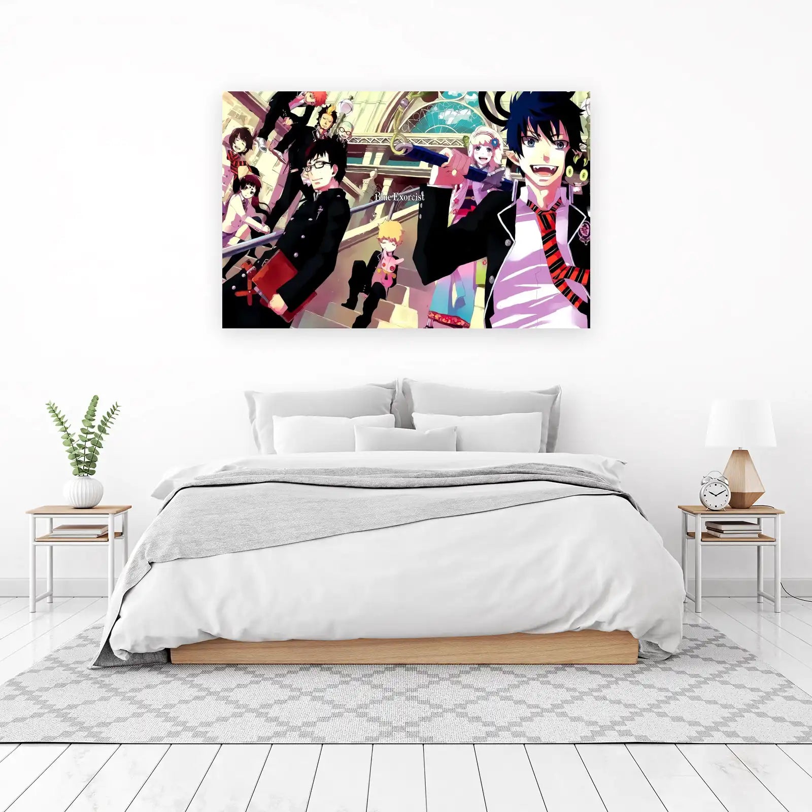 Dynamic Blue Exorcist Anime Wall Art