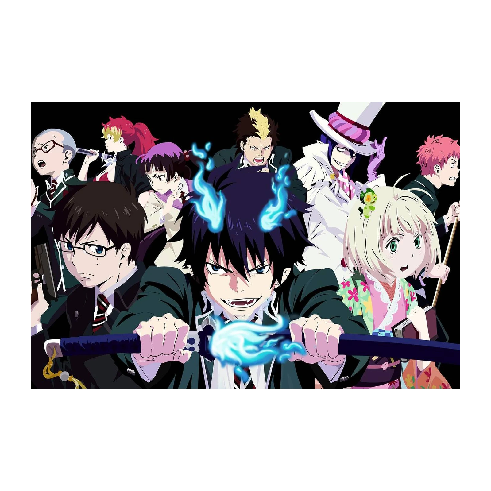 Blue Exorcist Group Anime Wall Art