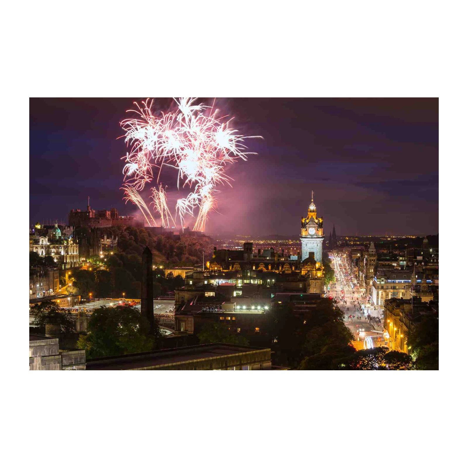 Edinburgh Fireworks Castle Wall Art