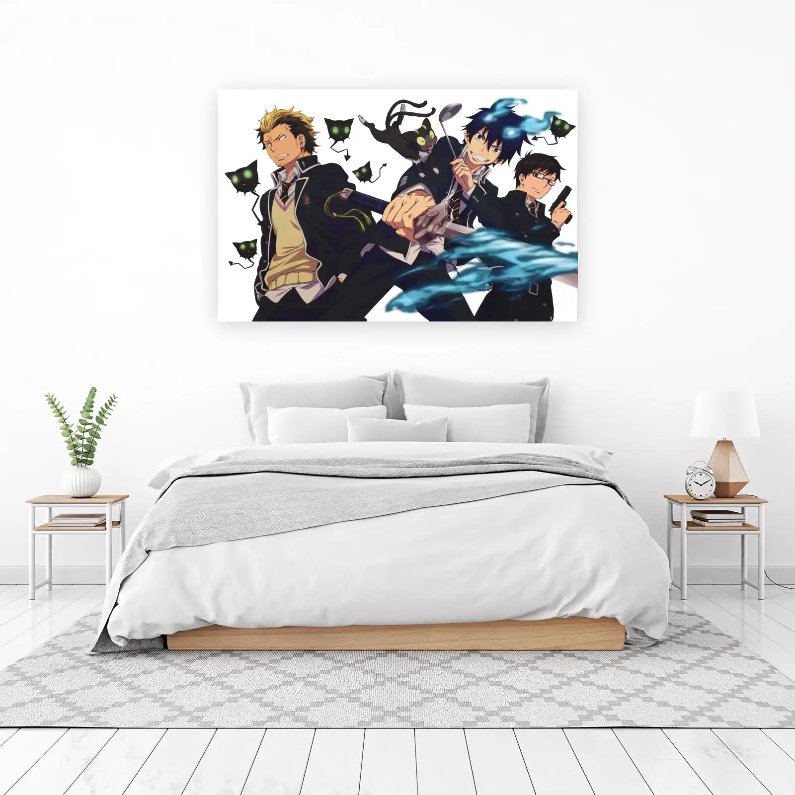 Blue Exorcist Trio Action Anime Wall Art