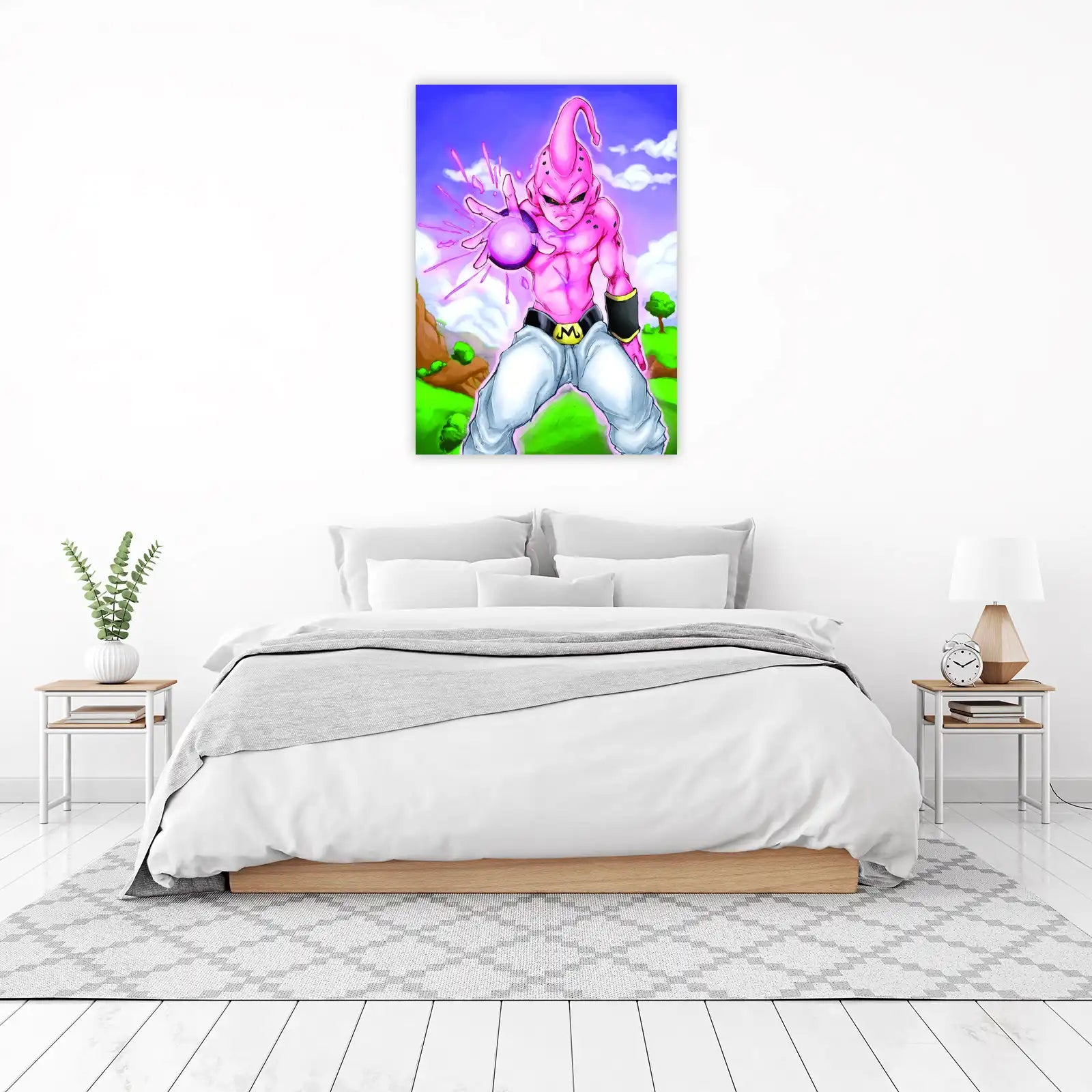 Majin Buu Kamehameha Pose Dragon Ball Z Wall Art