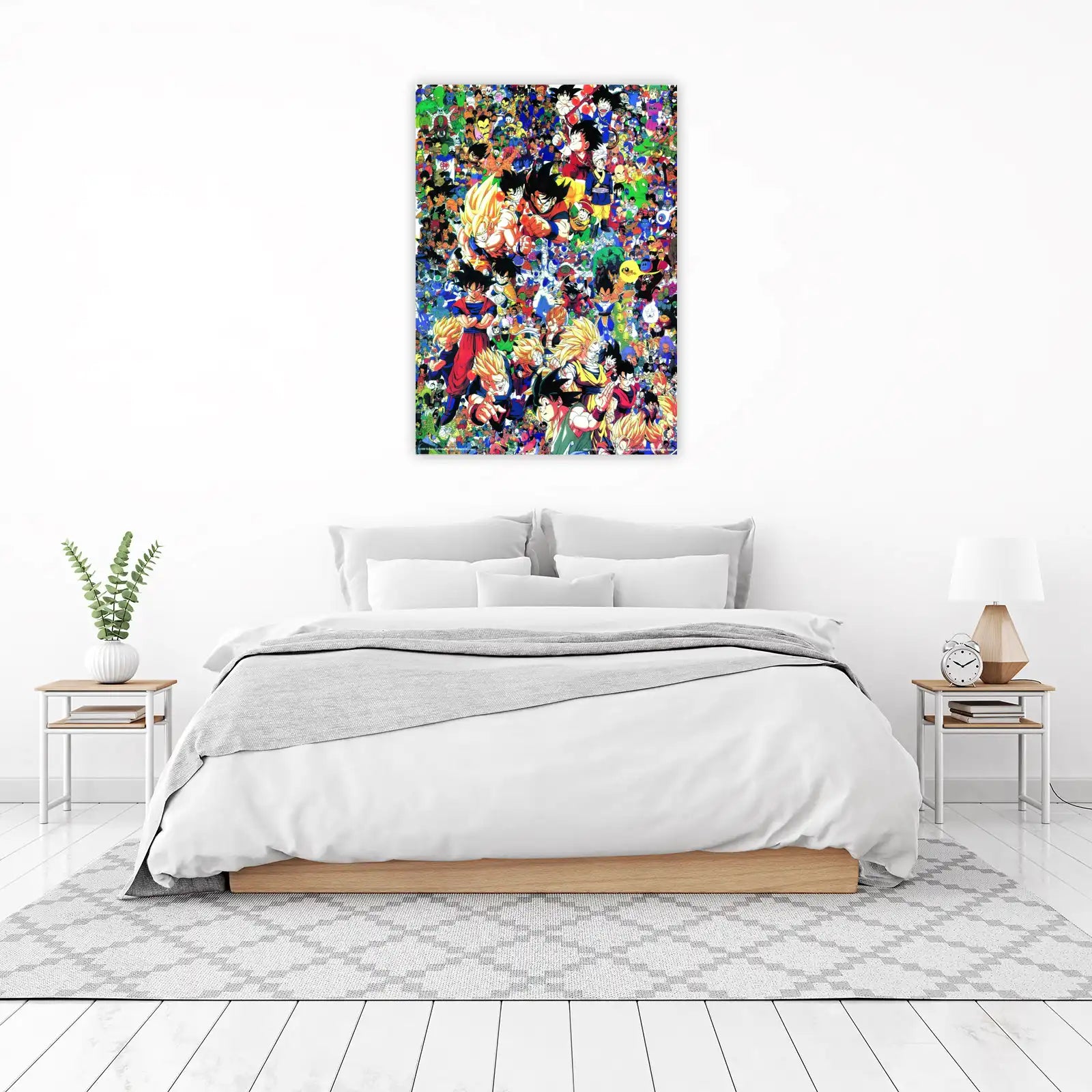 Epic Dragon Ball Z Character Collage Wall Art