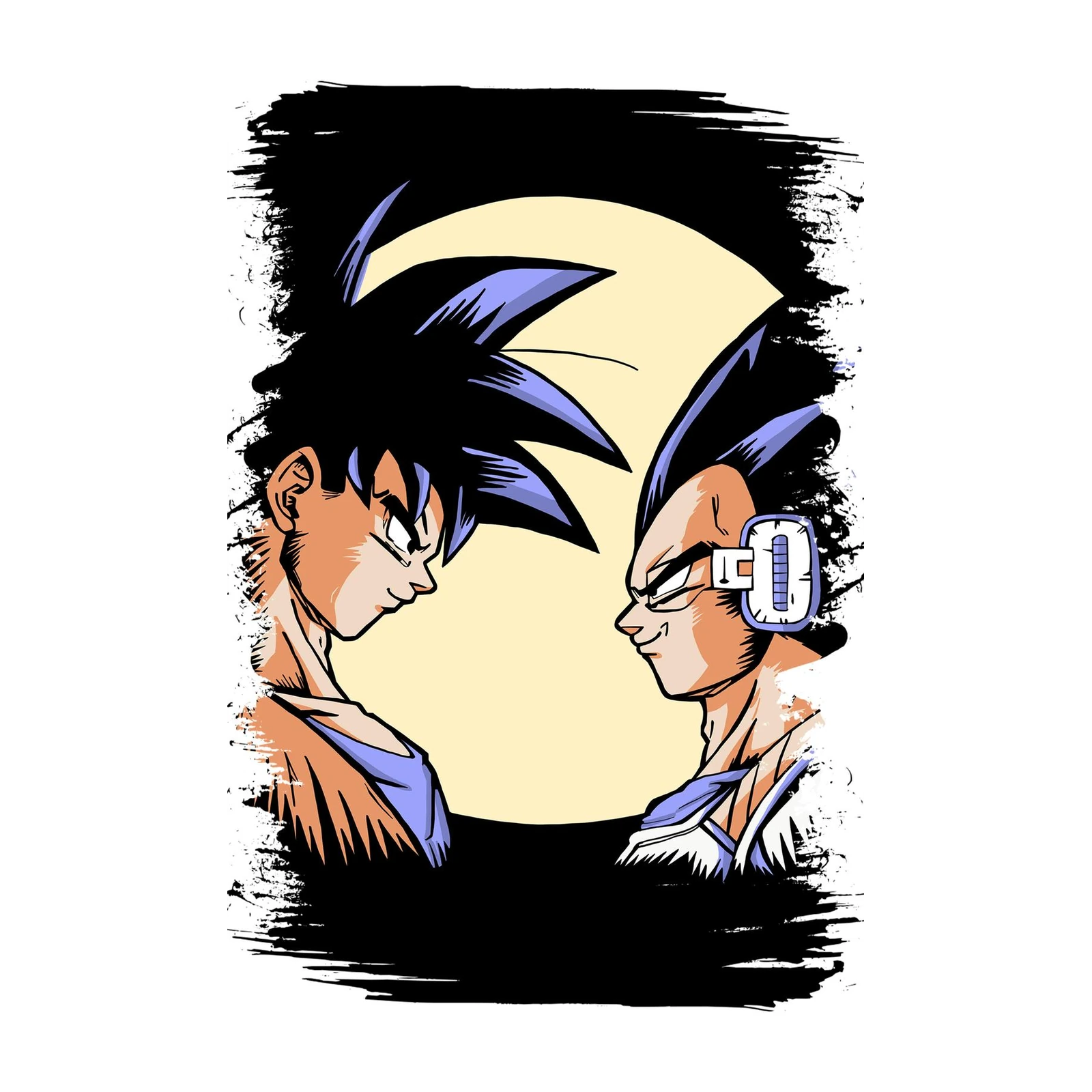 Goku & Vegeta Rivalry Anime Wall Art
