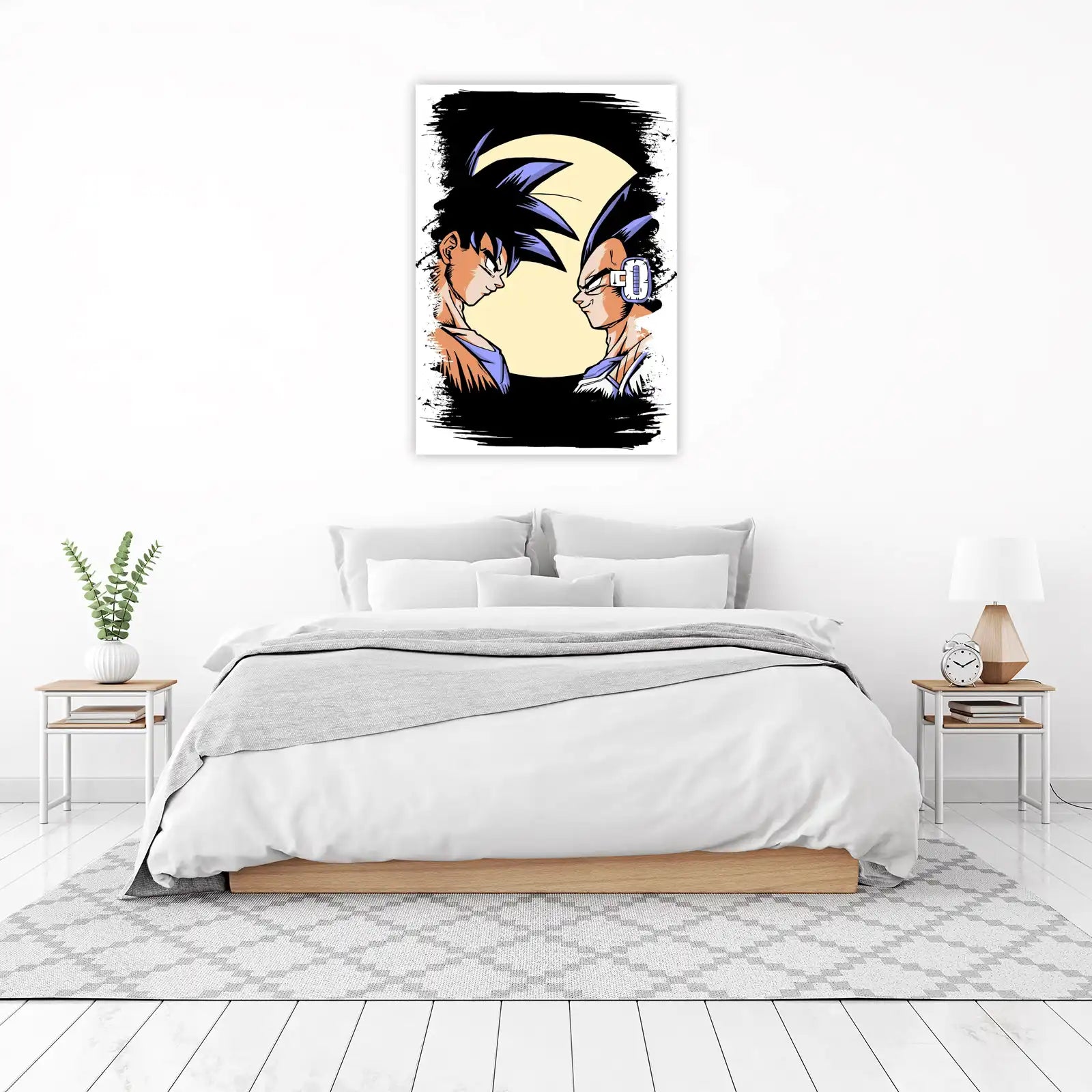 Goku & Vegeta Rivalry Anime Wall Art
