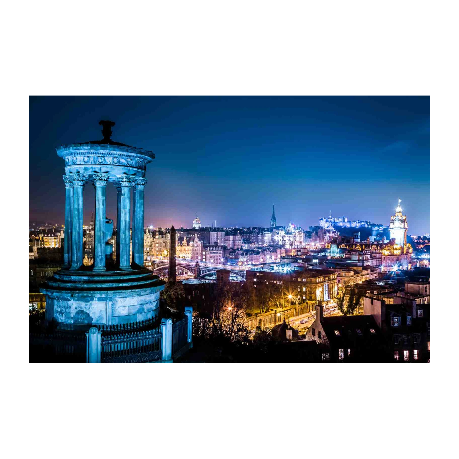 Edinburgh Cityscape at Night Wall Art
