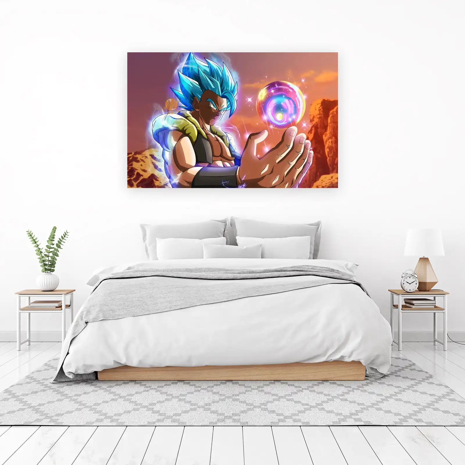 Gogeta Super Saiyan Blue Energy Sphere Wall Art