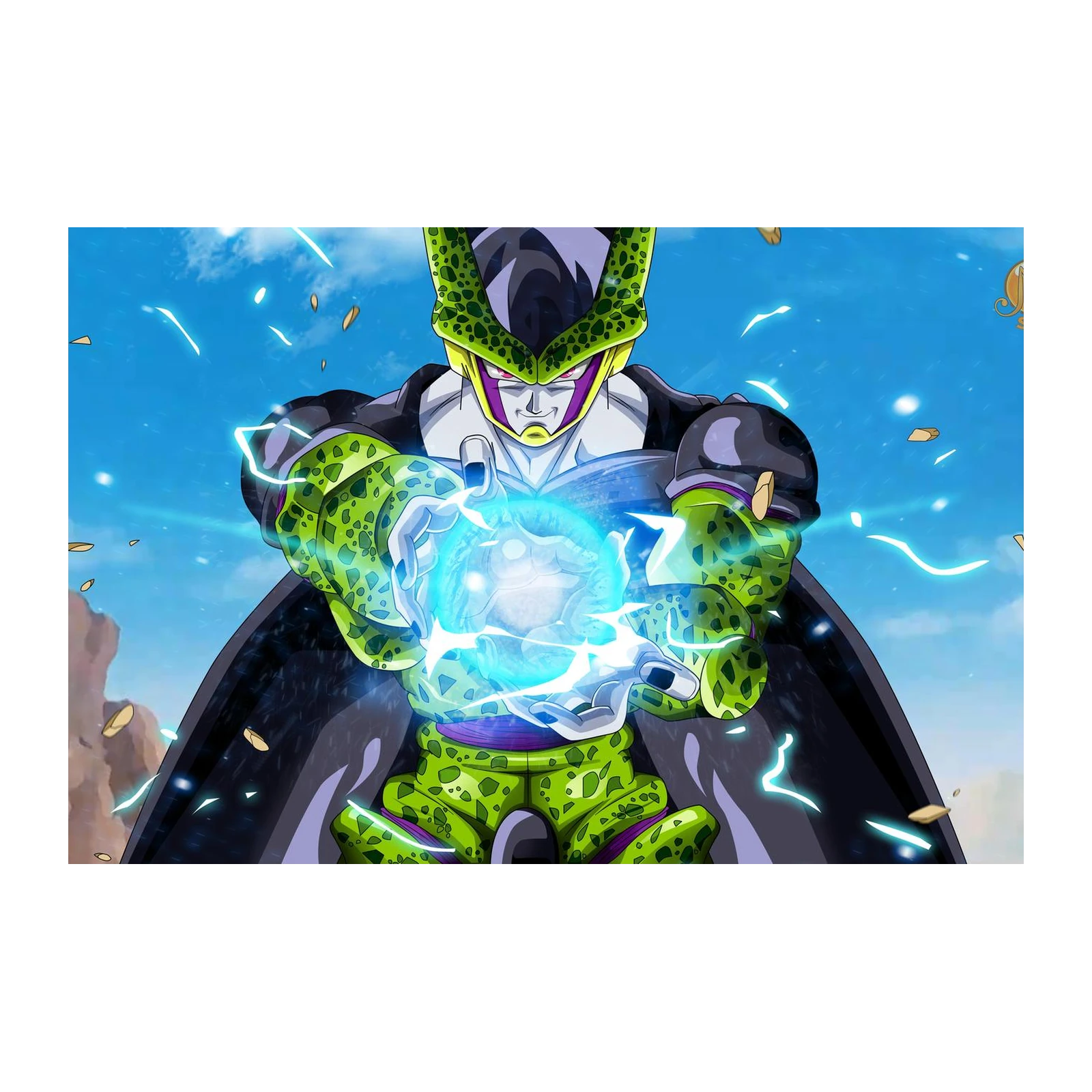 Cell Kamehameha Dragon Ball Z Wall Art