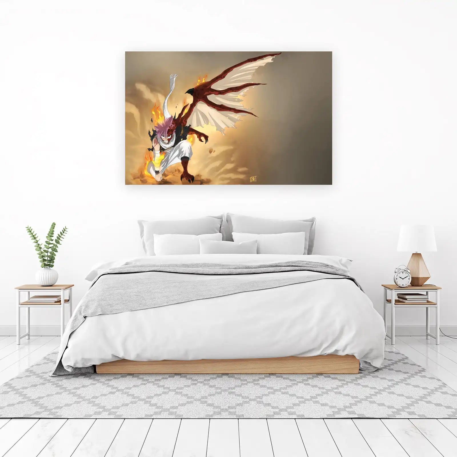 Dragon Slayer Natsu Fiery Dragon Force Wall Art