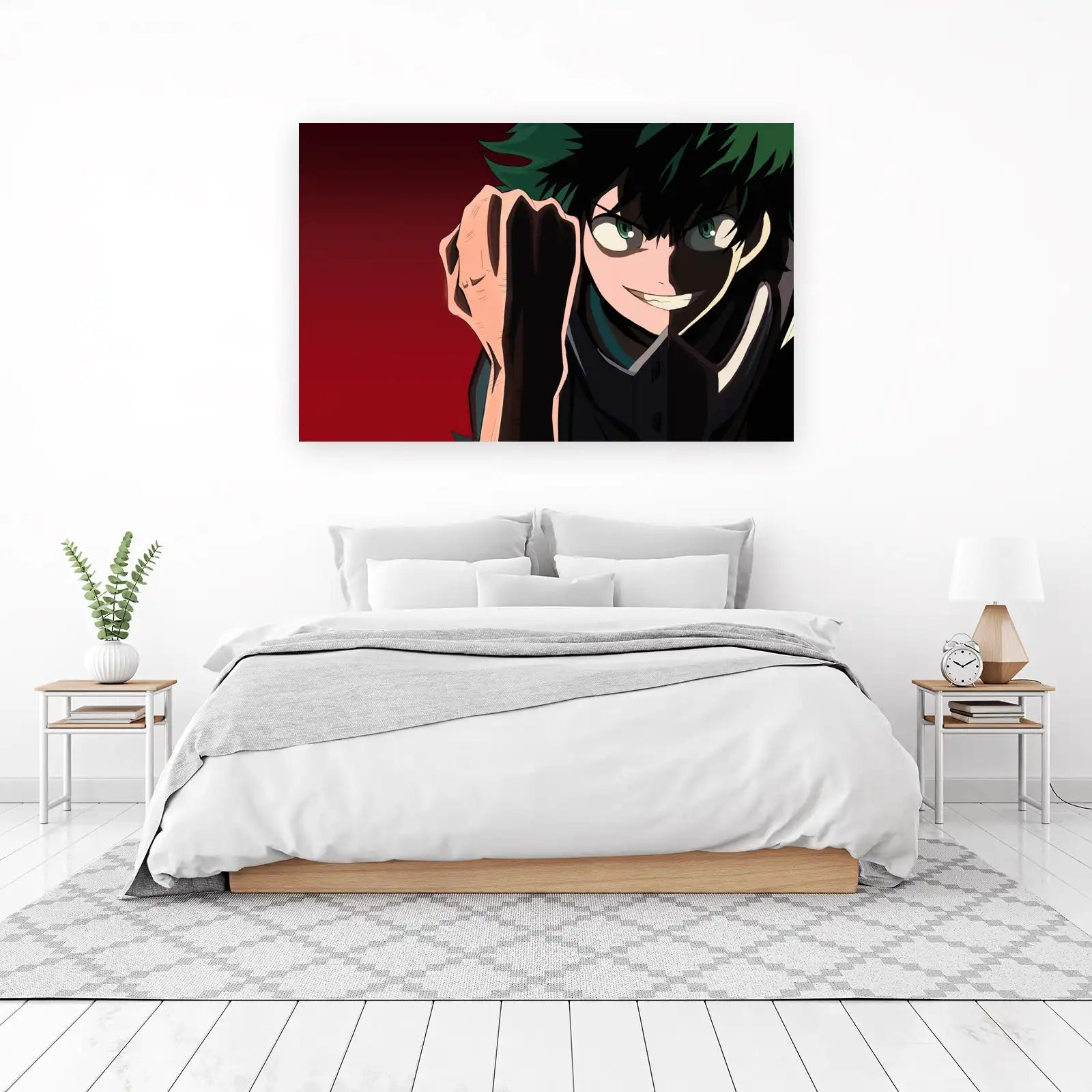 Dynamic Deku Anime Wall Art