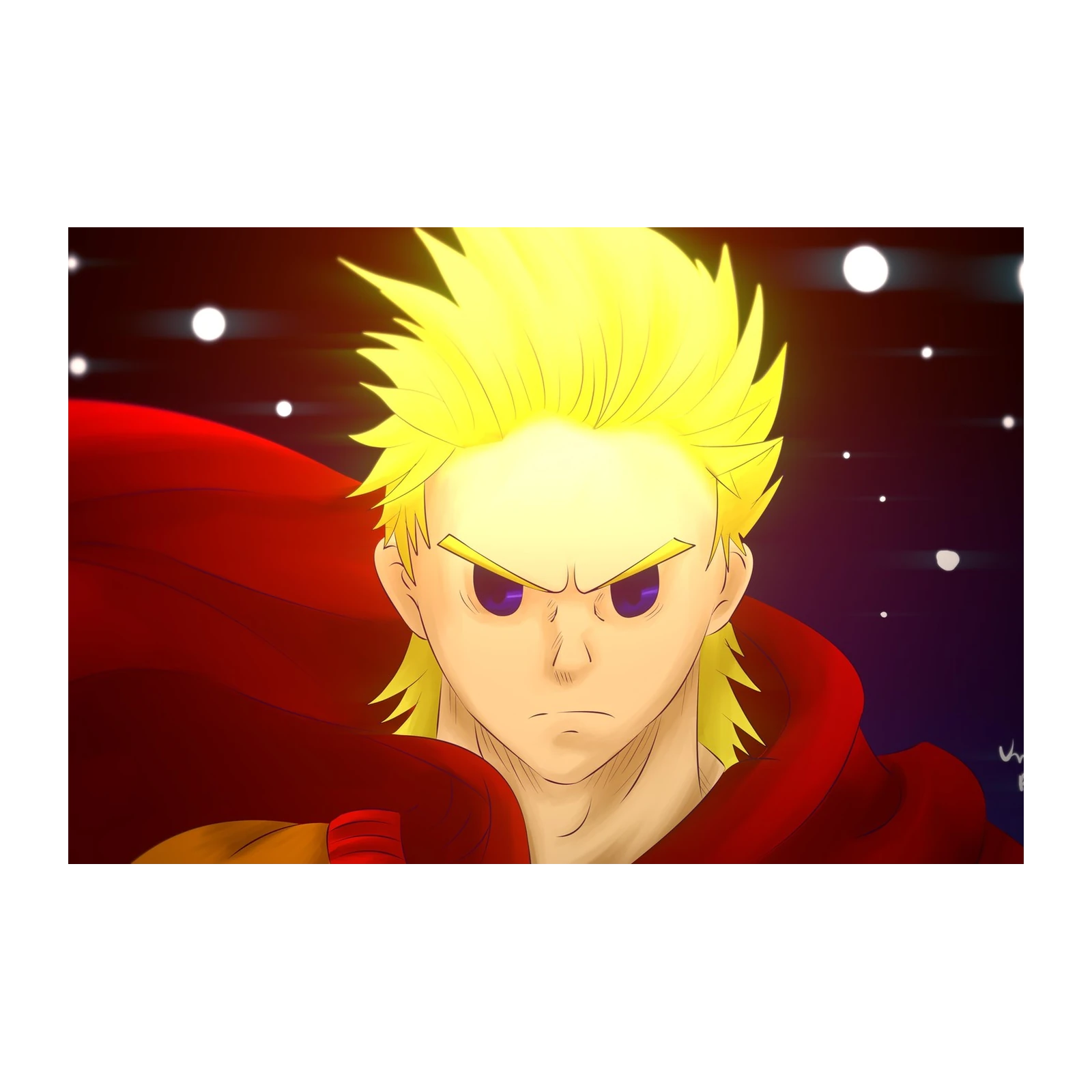 Bold Hero Sunrise Anime Wall Art